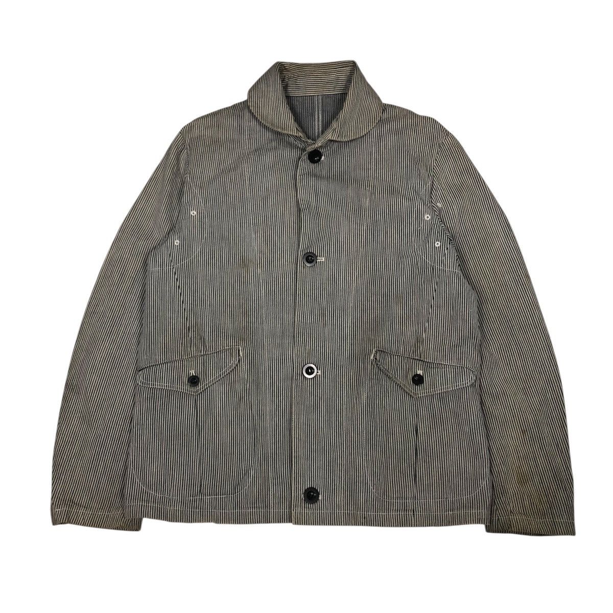 Vintage 🔥VINTAGE HICKORY CHORE WORKER JACKET JAPAN ISSEY MIYAKE Size US M / EU 48-50 / 2 - 1 Thumbnail