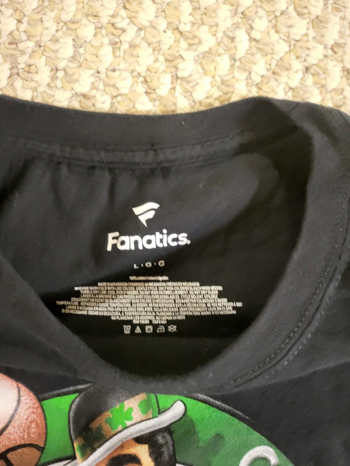 Other Boston Celtics Fanatics Size Large Black Short Sleeve Tshirt Size ONE SIZE - 3 Thumbnail