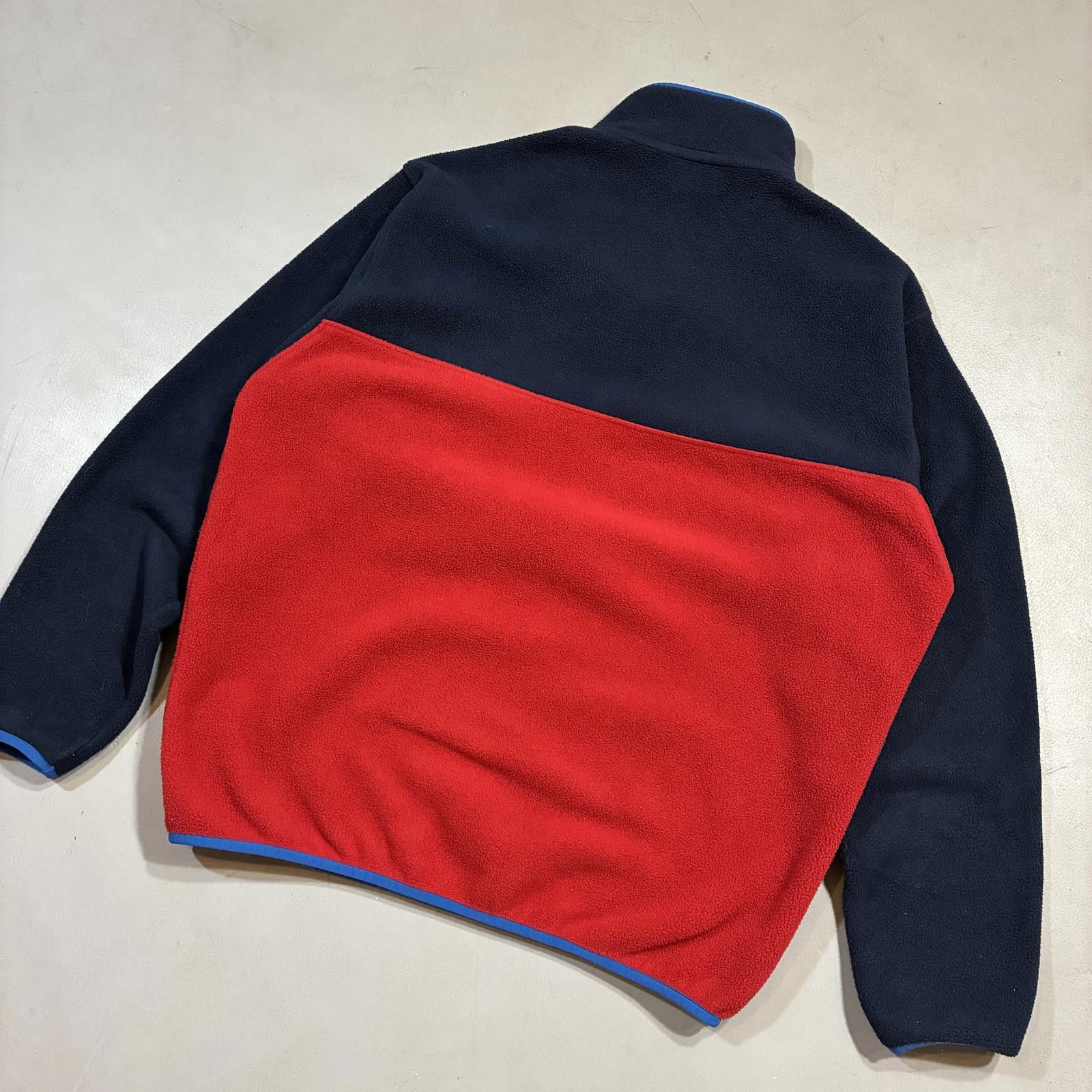 Patagonia Patagonia Synchilla Snap T Fleece ~ Men's L ~ Navy & Red Size US L / EU 52-54 / 3 - 3 Thumbnail