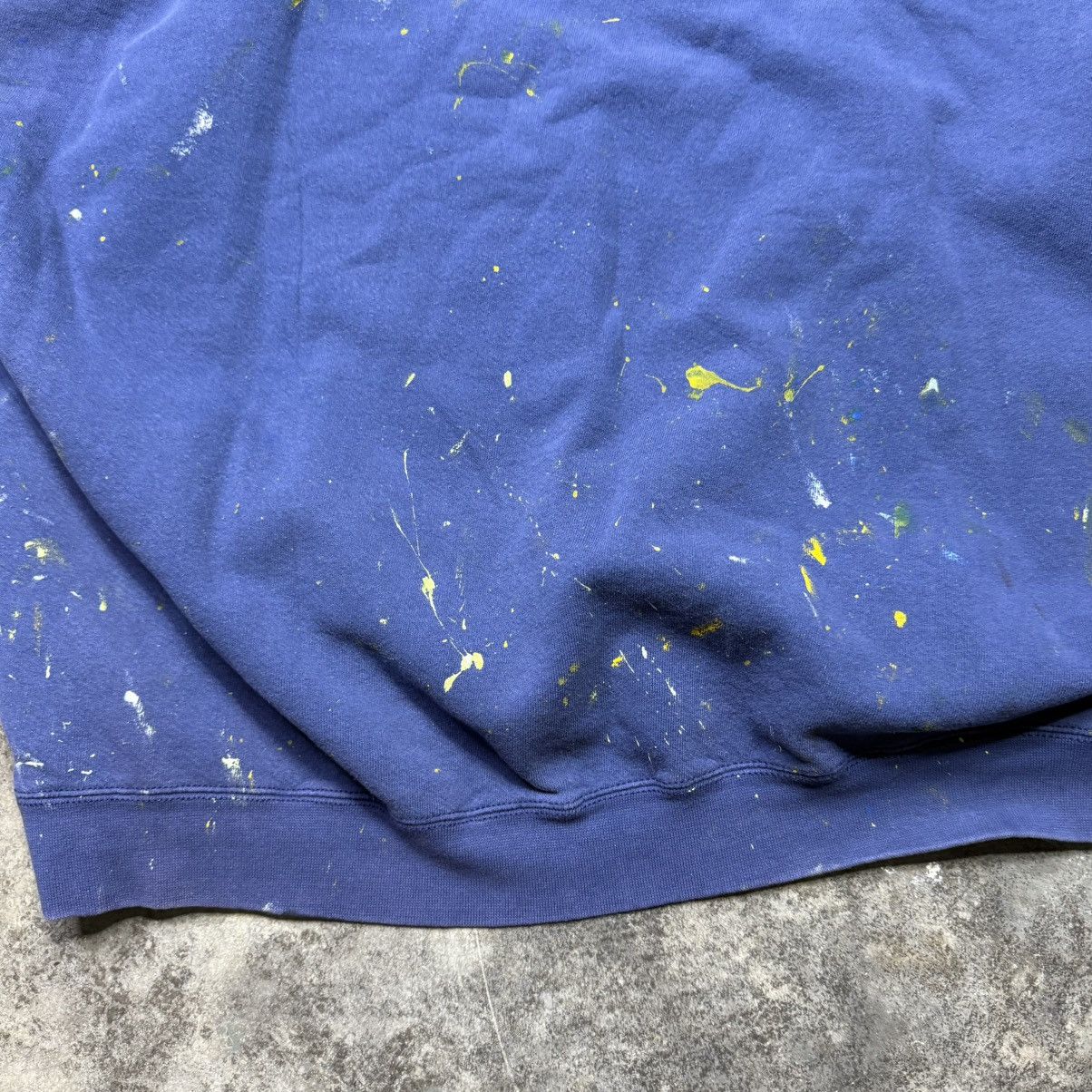Nike vintage nike 90s painter baggy navy blue sweatshirt Size US XXL / EU 58 / 5 - 4 Thumbnail