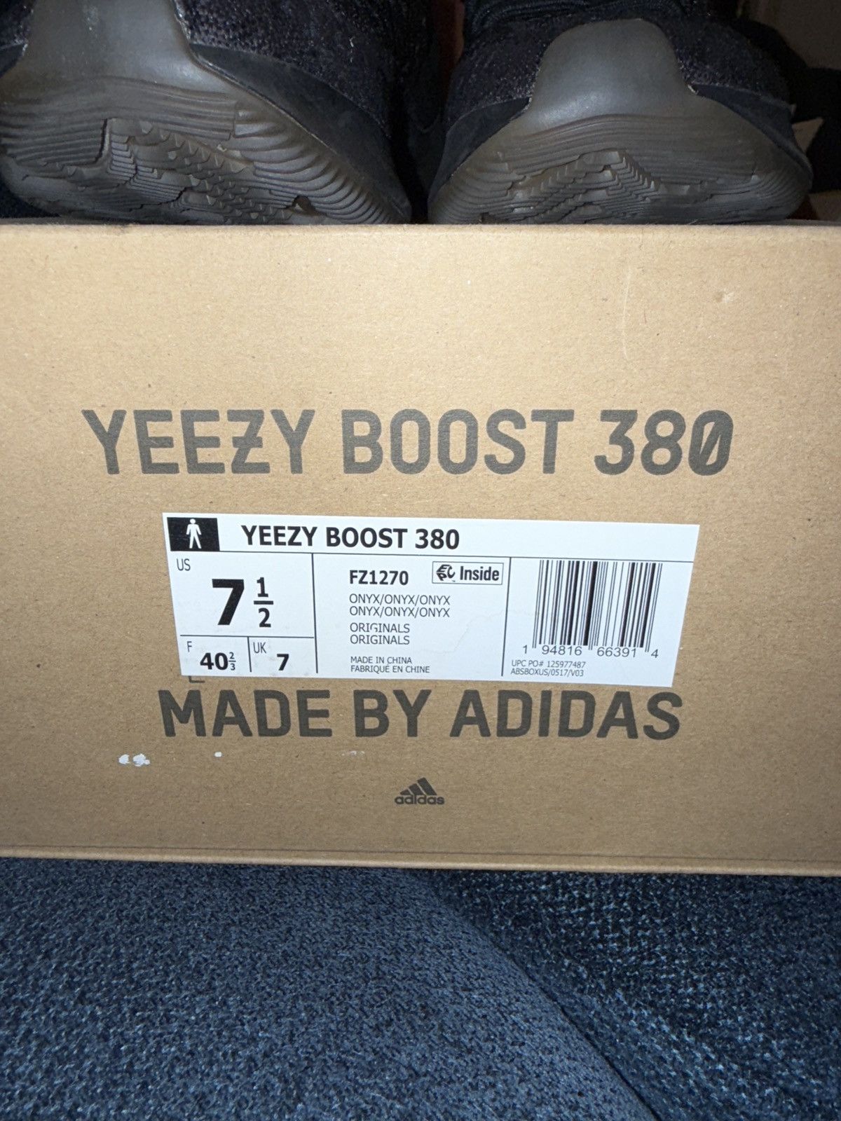 Adidas × Yeezy Adidas Yeezy Boost 380 “Onyx” Size US 7.5 / EU 40-41 - 6 Thumbnail