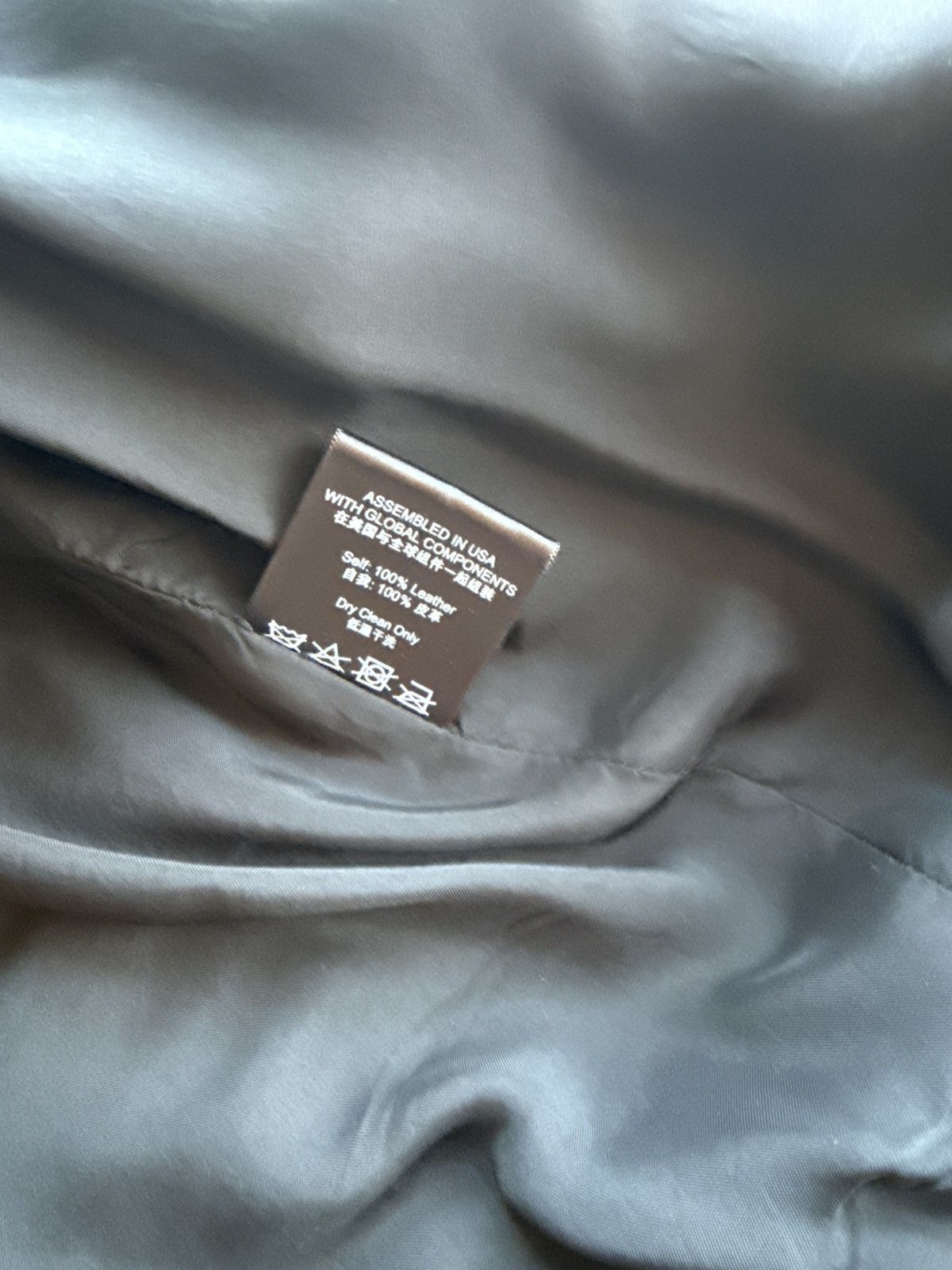 Rhude Rhude black leather puffer jacket sz L Size US L / EU 52-54 / 3 - 8 Thumbnail