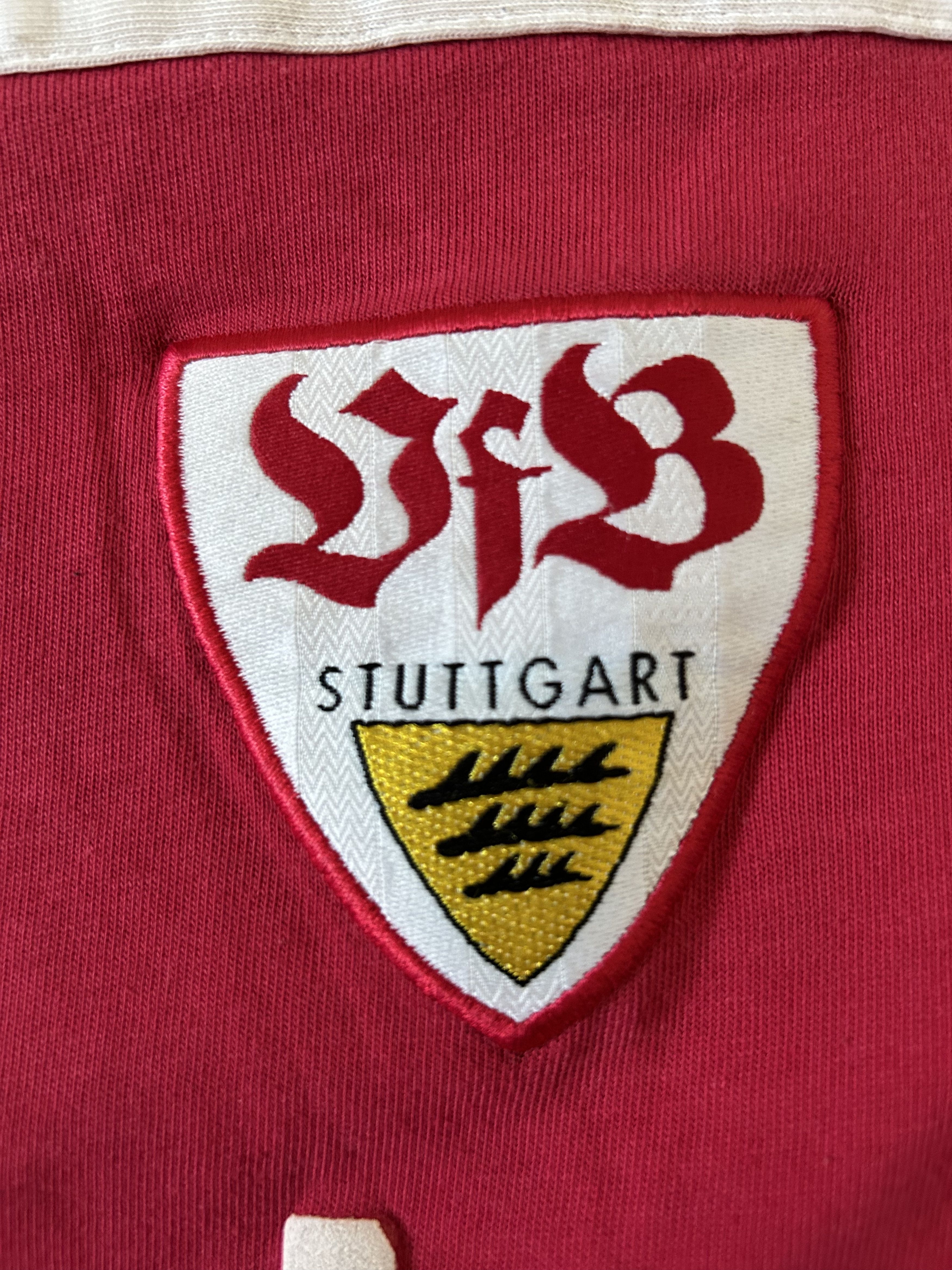 Adidas Vintage VFB STUTTGART 1999/2000 #16 CARNELL Adidas L UNIQUE Size US L / EU 52-54 / 3 - 6 Thumbnail