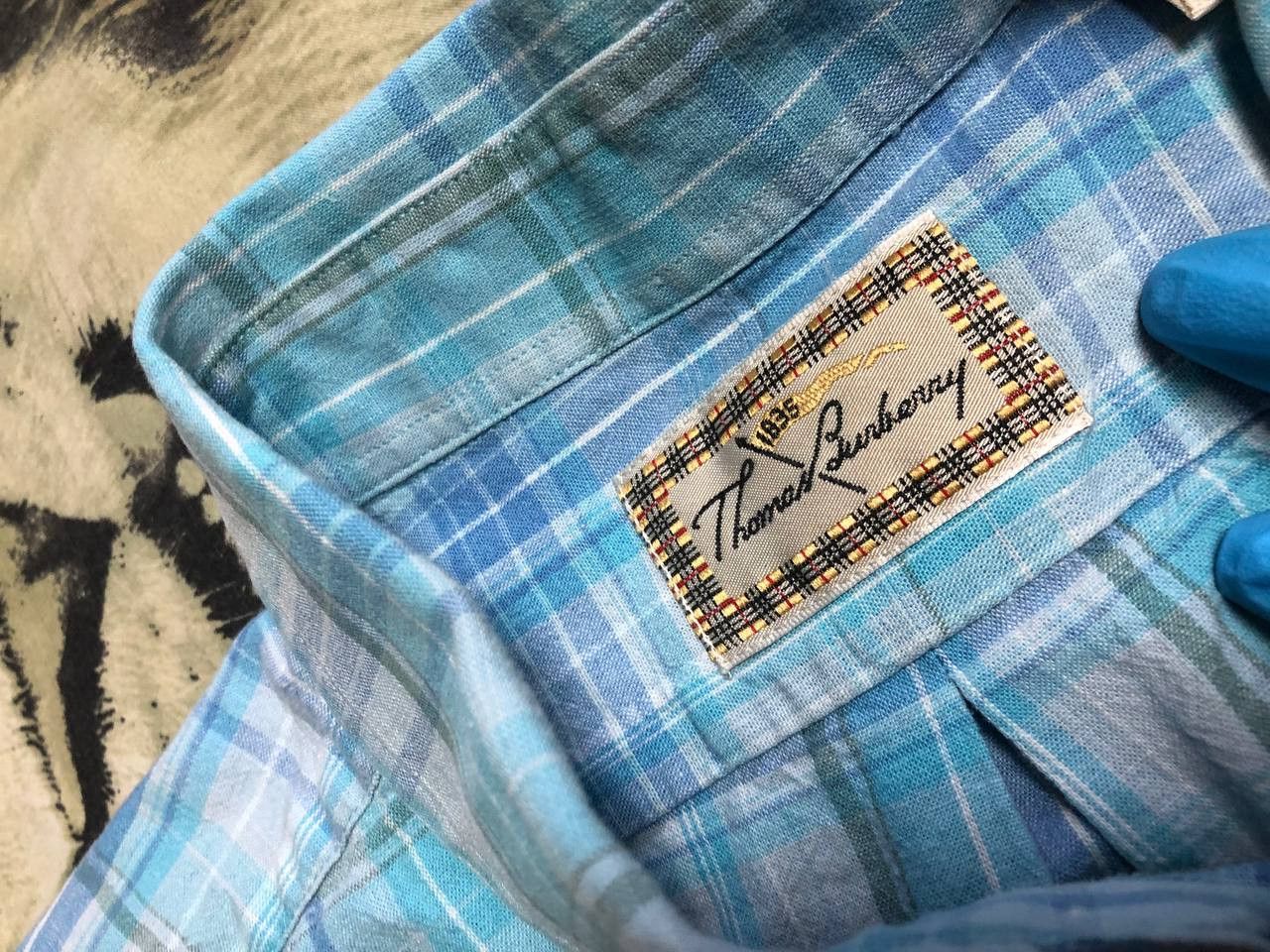 Burberry Vintage Thomas Burberry Regular Fit Button Up Shirt Size L Size US L / EU 52-54 / 3 - 2 Thumbnail