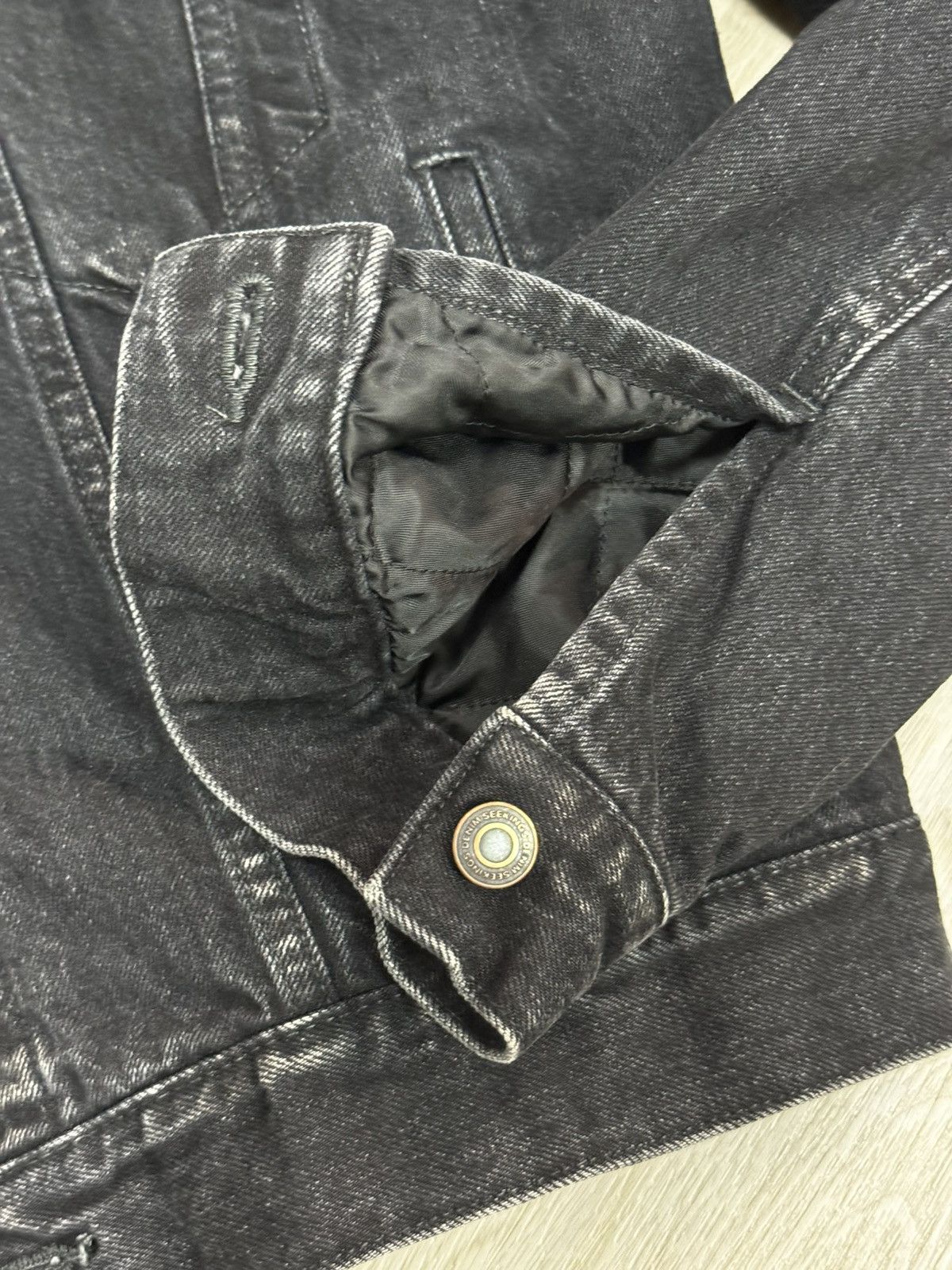 Seekings Seekings Washed Black Denim Jacket — First Season — Like New Size US M / EU 48-50 / 2 - 4 Thumbnail