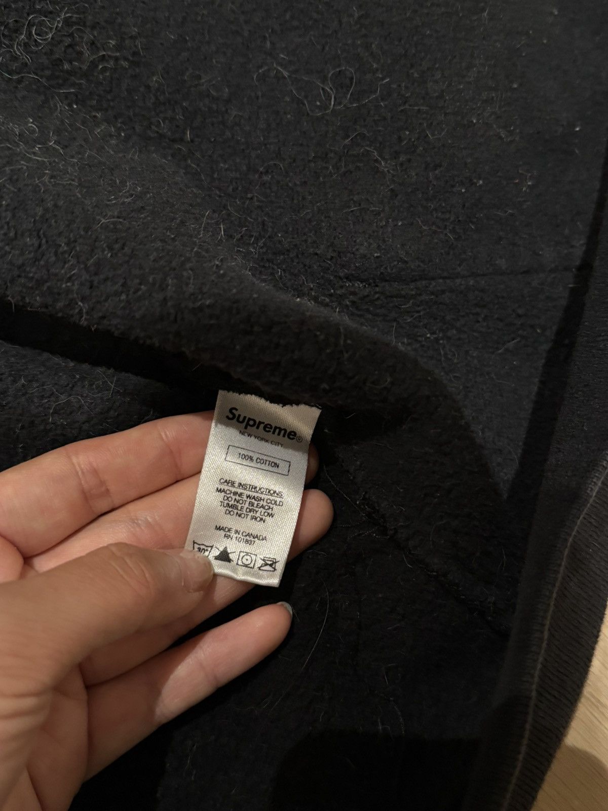 Supreme [UNAVAILABLE] Black supreme zip up hoodie Size US M / EU 48-50 / 2 - 4 Thumbnail