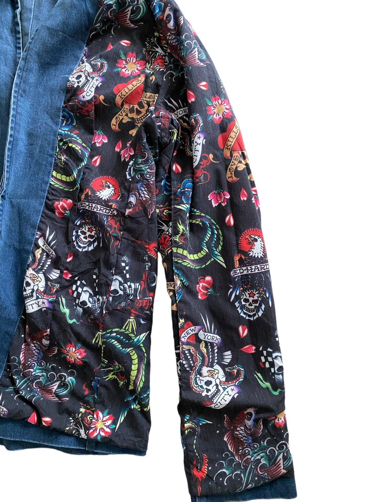 Christian Audigier Ed hardy Christian Audigier Fullprint Vintage Jacket Rare Size US S / EU 44-46 / 1 - 17 Thumbnail