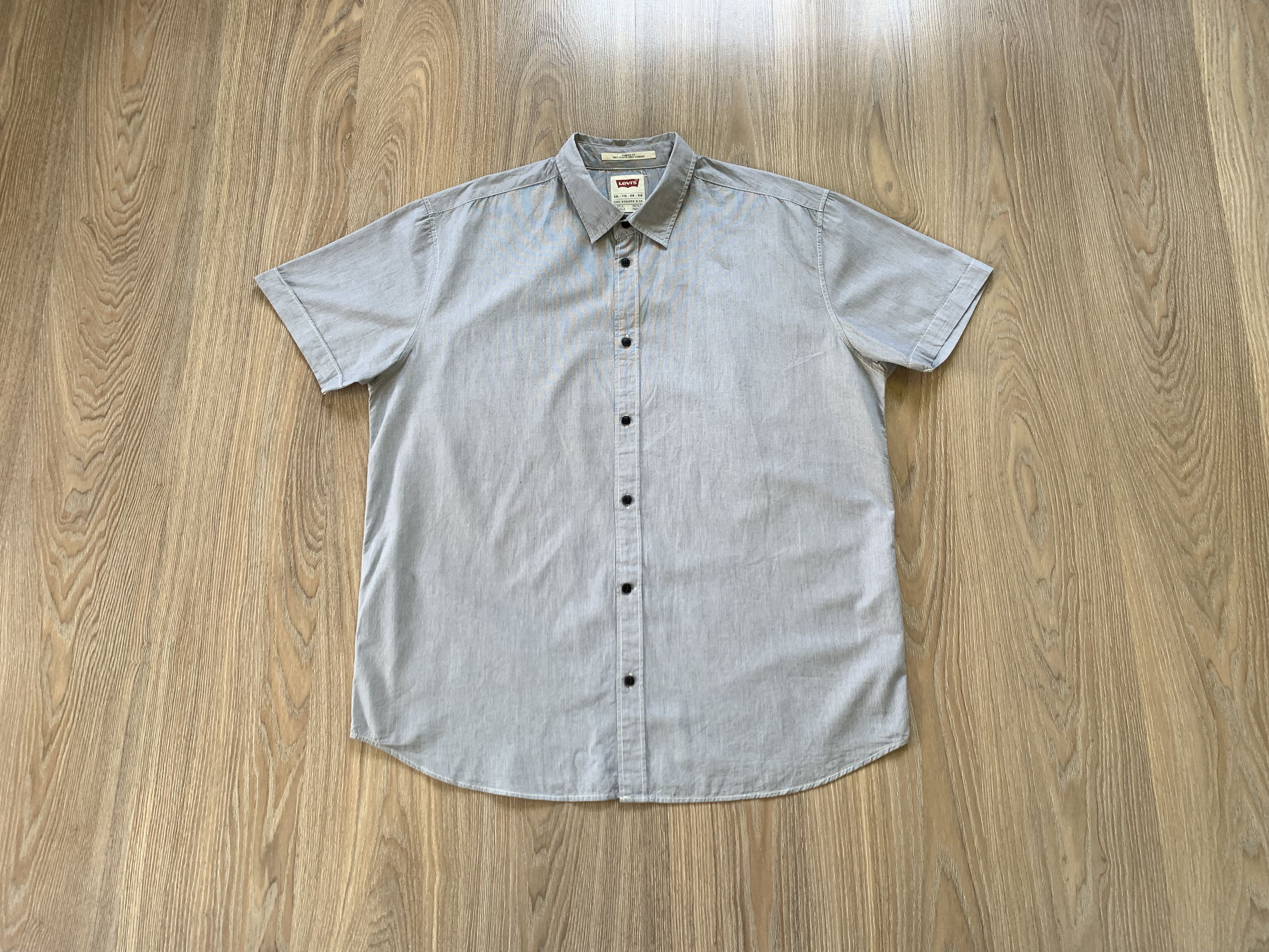 Levi's Levi’s Standard Fit Stripe Cotton Short Sleeve Shirt Size US XXL / EU 58 / 5 - 2 Thumbnail