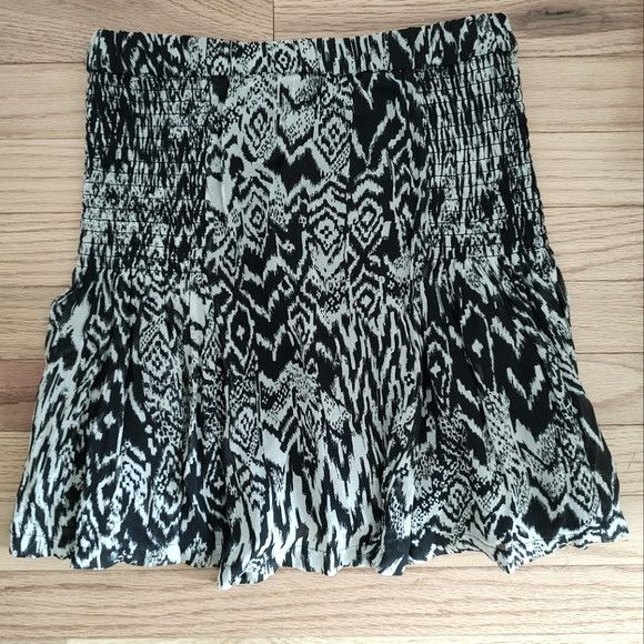 Iro IRO Adele Ikat black print mini skirt XS Size 26" / US 2 / IT 38 - 5 Thumbnail