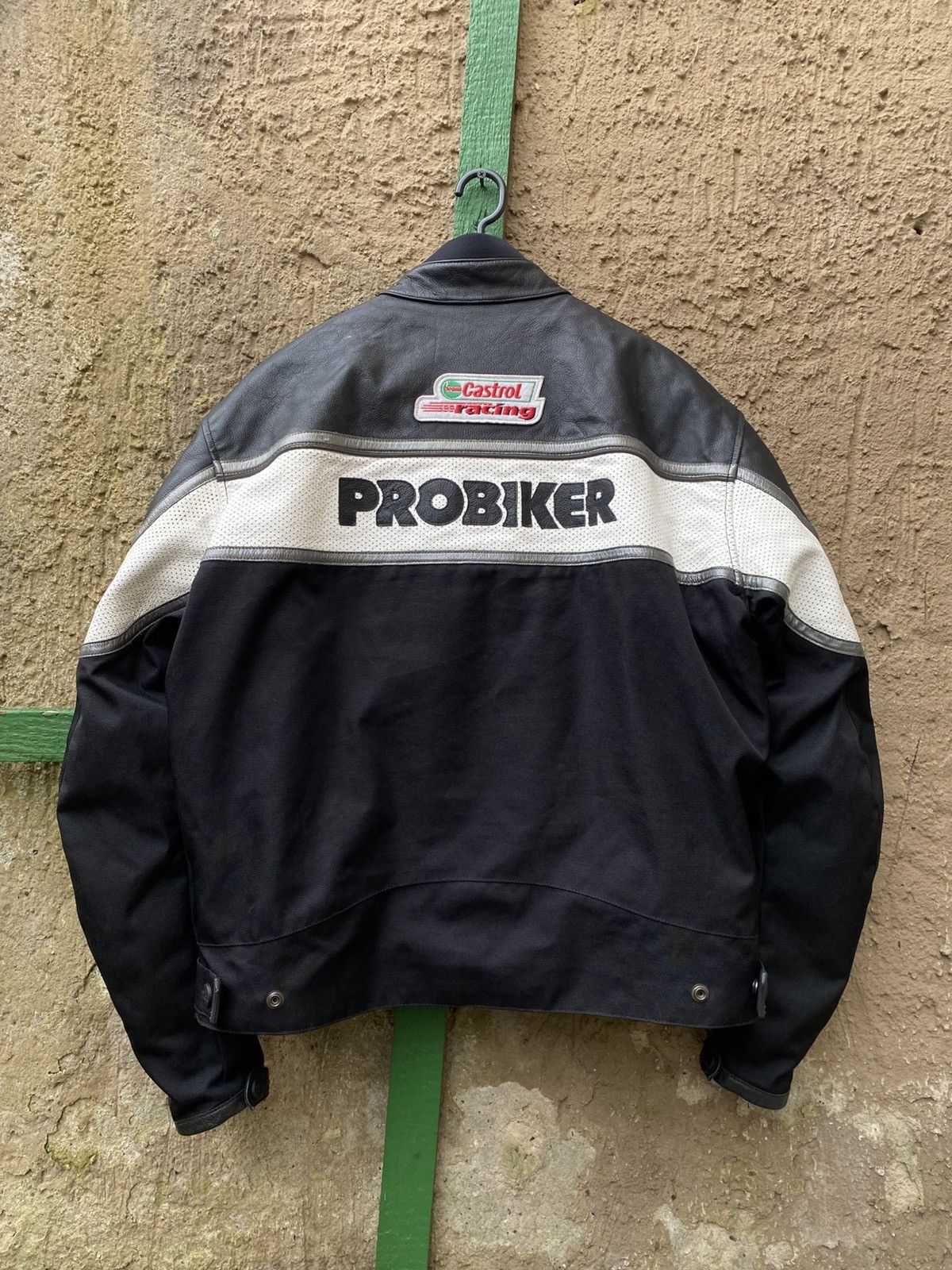 Genuine Leather Vintage Y2K Probiker Leather Jacket Racing Moto NGK Castrol Size US L / EU 52-54 / 3 - 7 Thumbnail