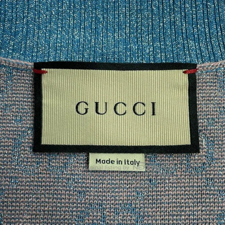 Gucci Gucci FW22 gg jacquard full print single-breasted knitwear Size S / US 4 / IT 40 - 3 Thumbnail