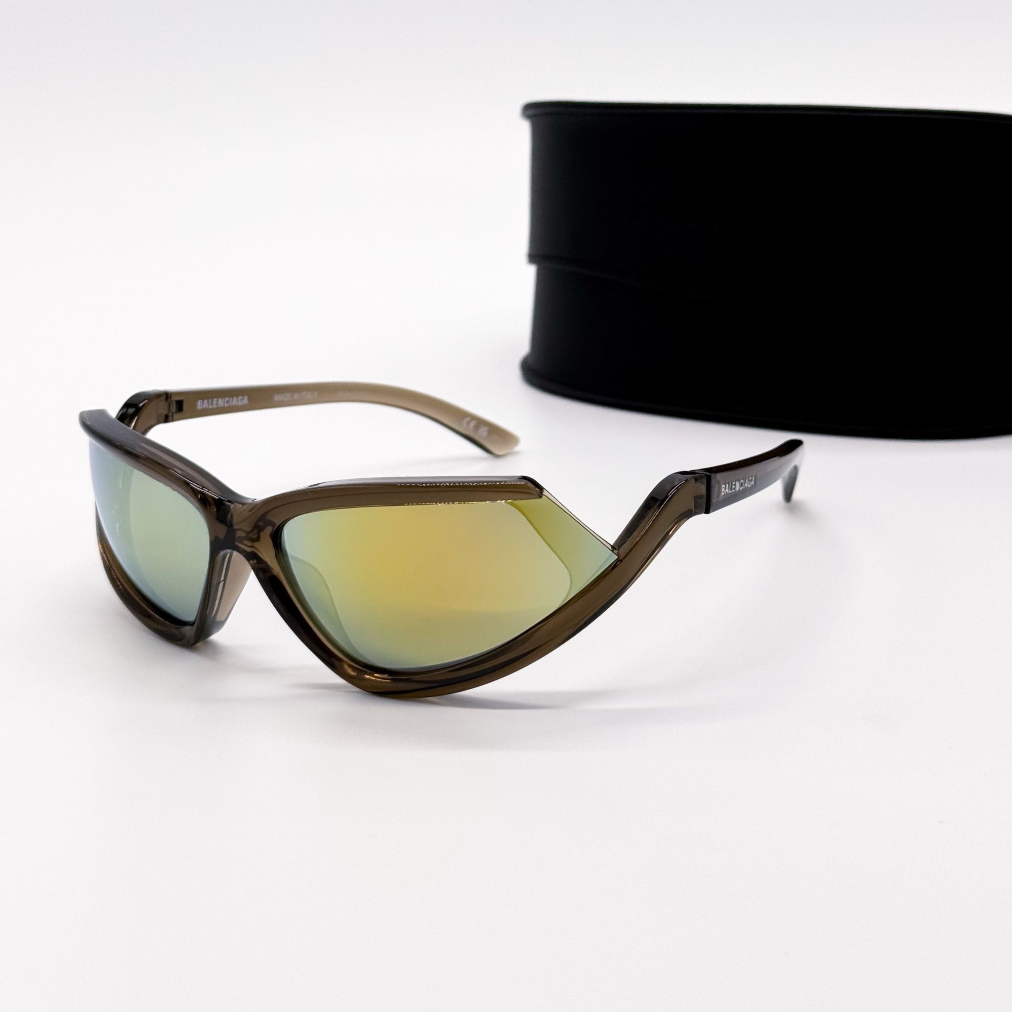 Balenciaga NEW BALENCIAGA BB0289S 003 SUNGLASSES BROWN GEOMETRIC UNISEX Size ONE SIZE - 1 Thumbnail