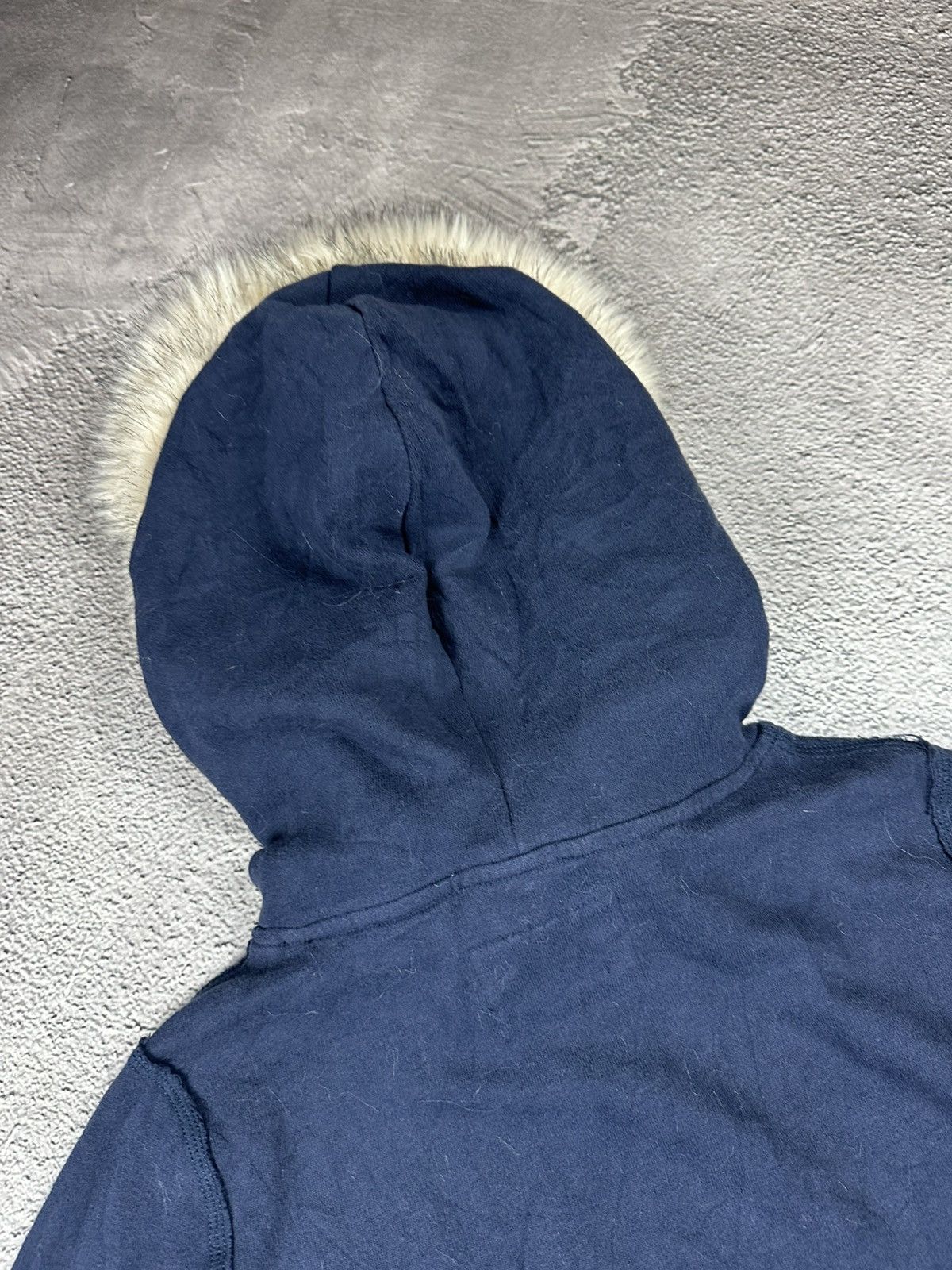 Abercrombie & Fitch Vintage Abercrombie Fitch Fur Fuzzy Hoodie Y2K Faded LGB Size M / US 6-8 / IT 42-44 - 10 Thumbnail
