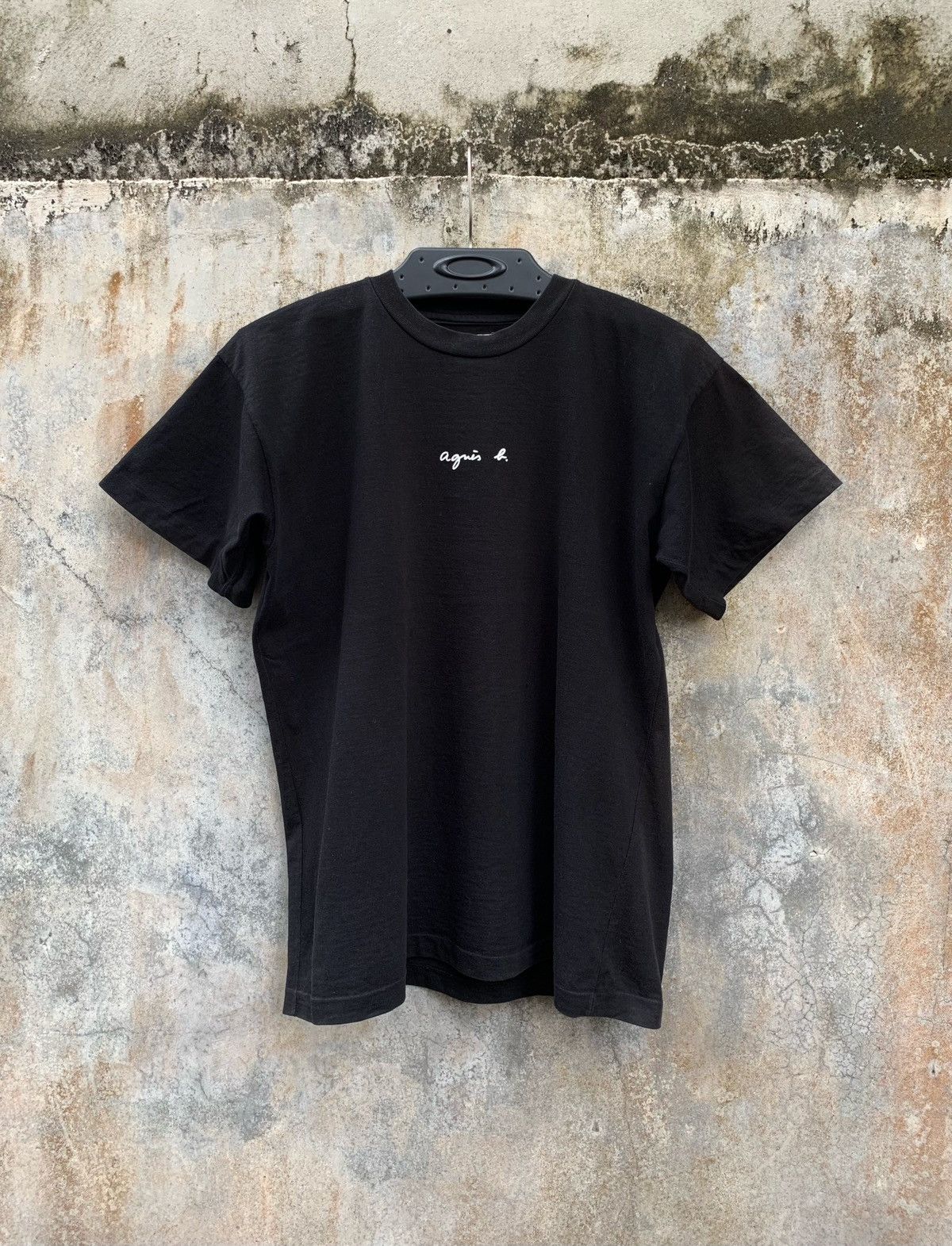 agnes b. Vintage Agnes B Center Logo Black Tee Size US M / EU 48-50 / 2 - 1 Thumbnail