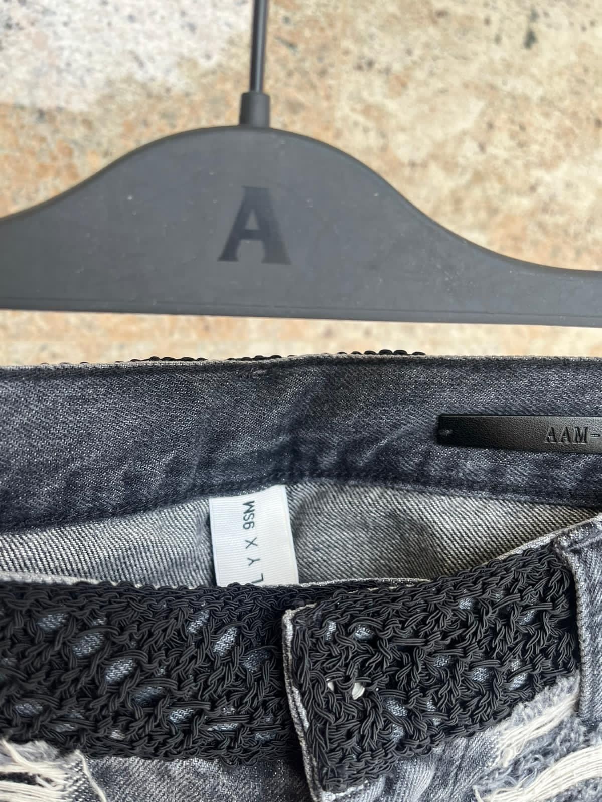Alyx 6 Pocket Blackmeans Distressed & Frayed Denim in Black Size US 36 / EU 52 - 11 Thumbnail