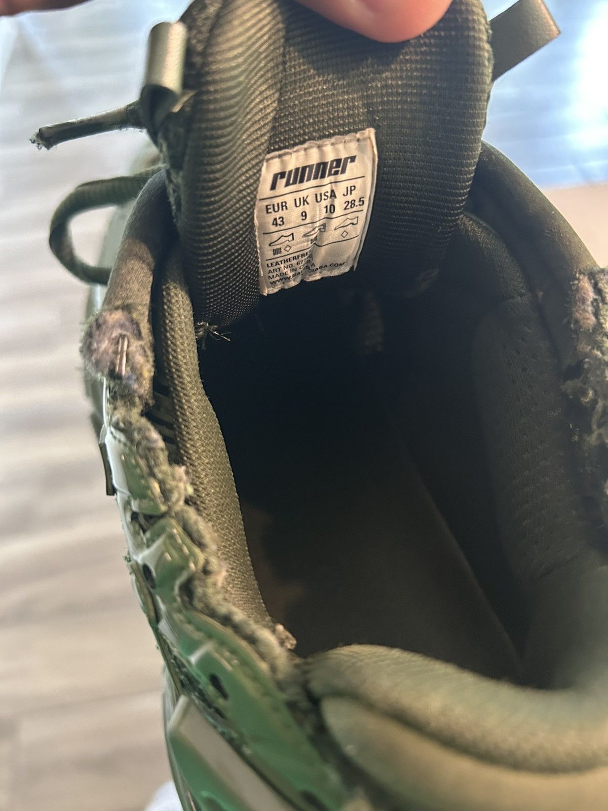 Balenciaga Dark green Balenciaga runners Size US 10 / EU 43 - 8 Thumbnail