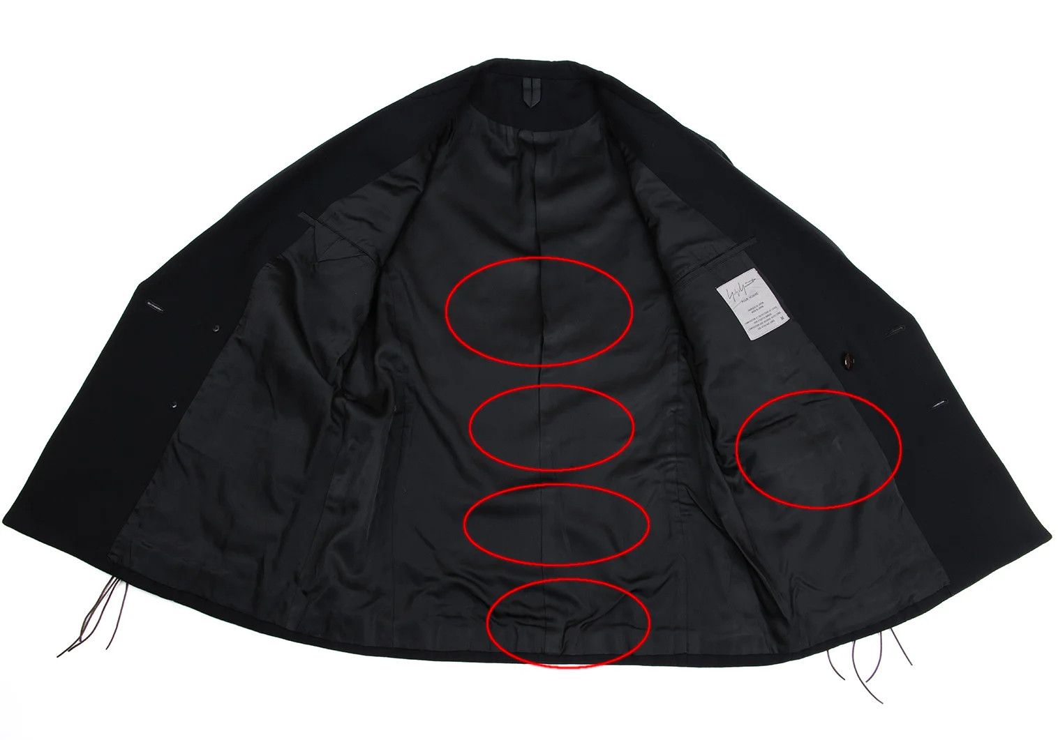Yohji Yamamoto Yohji Yamamoto Leather Wool Peak Lapel Jacket Size US M / EU 48-50 / 2 - 11 Thumbnail