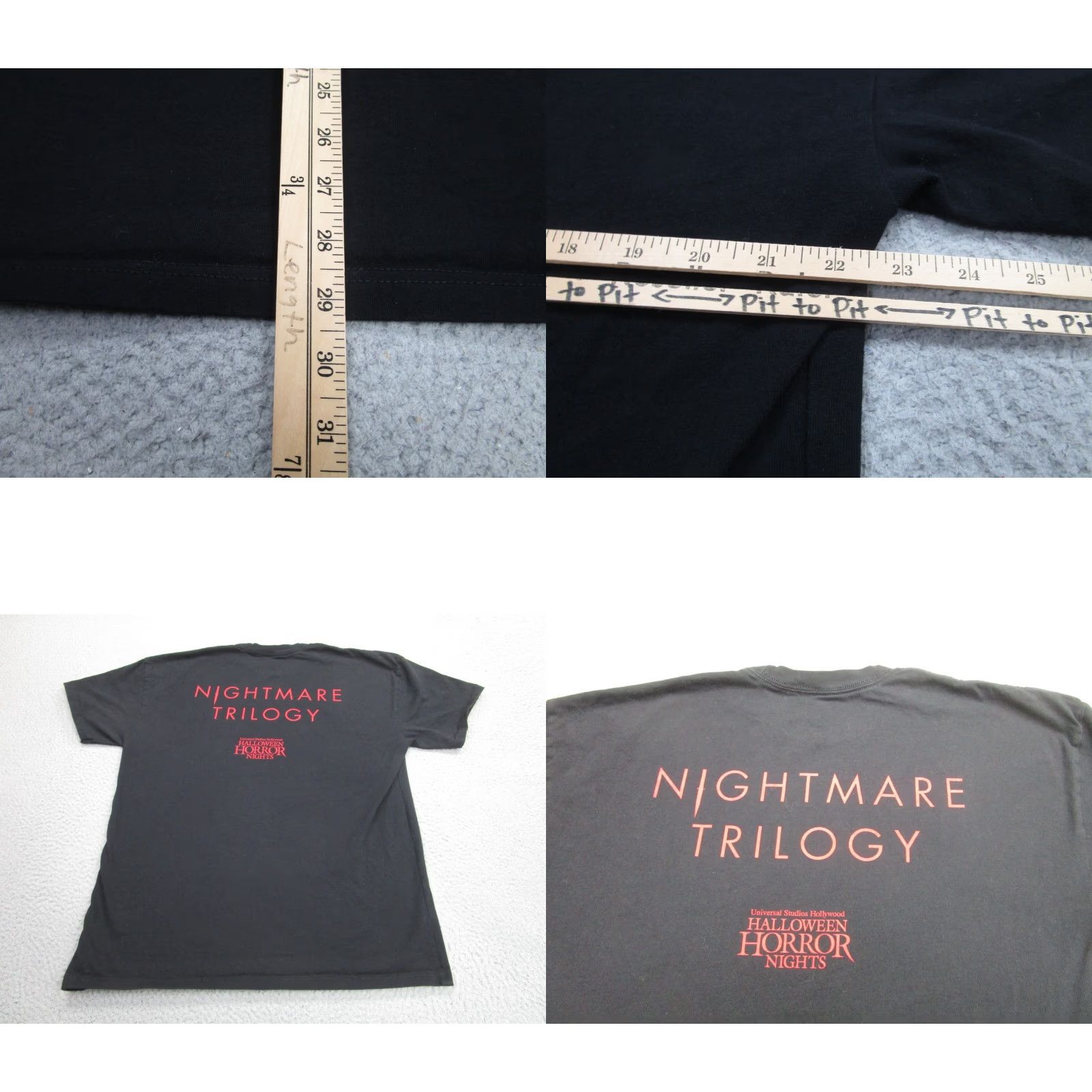 Vintage Halloween Horror Nights Shirt Men L Black The Weeknd Nightmare Trilogy Gothic Size US L / EU 52-54 / 3 - 8 Thumbnail