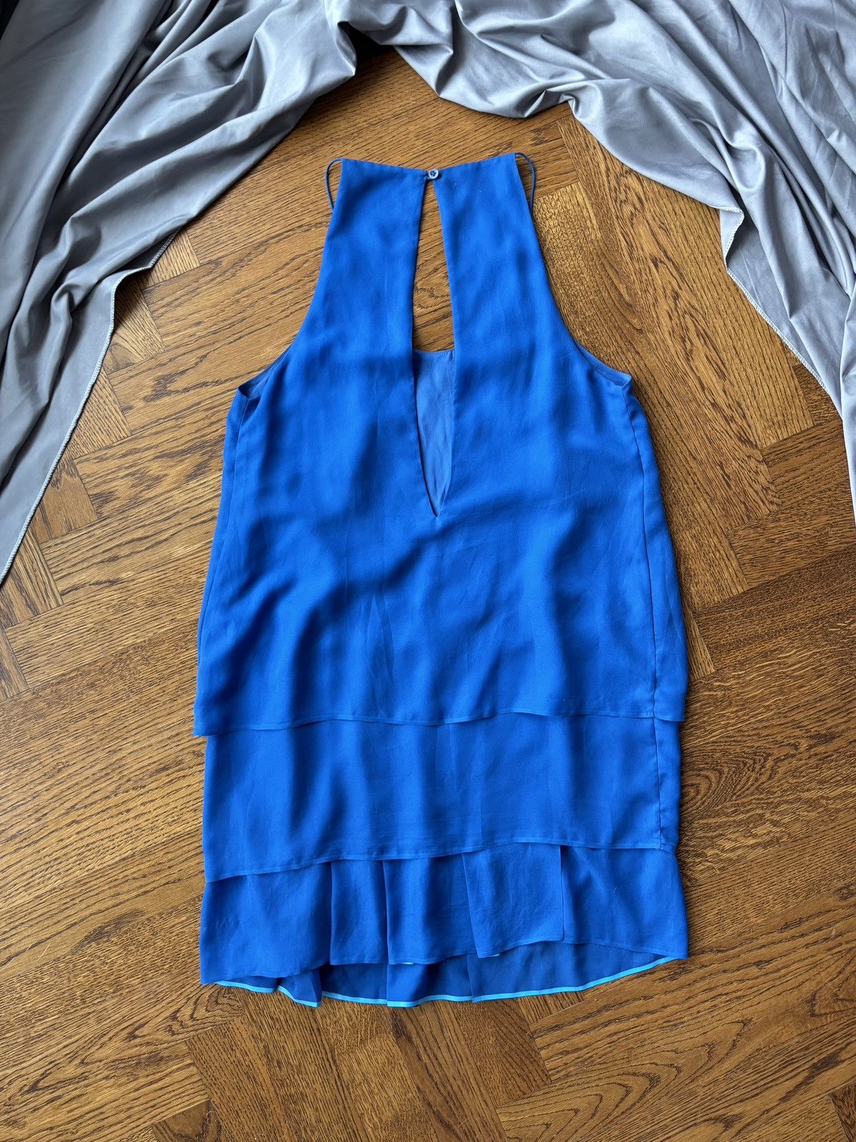 Acne Studios ACNE Studios Mini Dress Layered Silky Spaghetti Strap Flowy Size L / US 10 / IT 46 - 6 Thumbnail