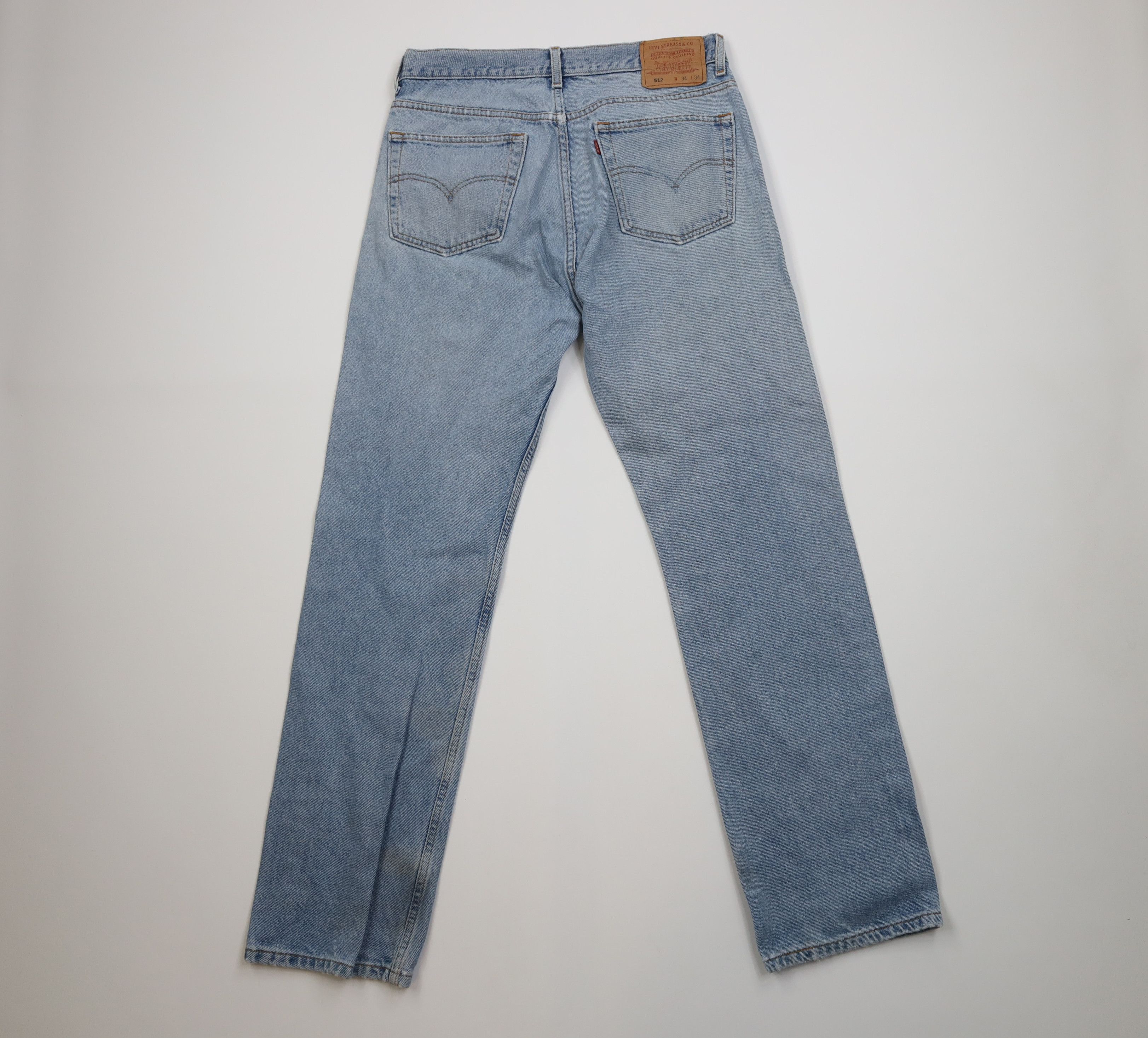 Levi's Vintage 90s Levis 512 Slim Taper Fit Denim Jeans Blue Size US 34 / EU 50 - 10 Thumbnail