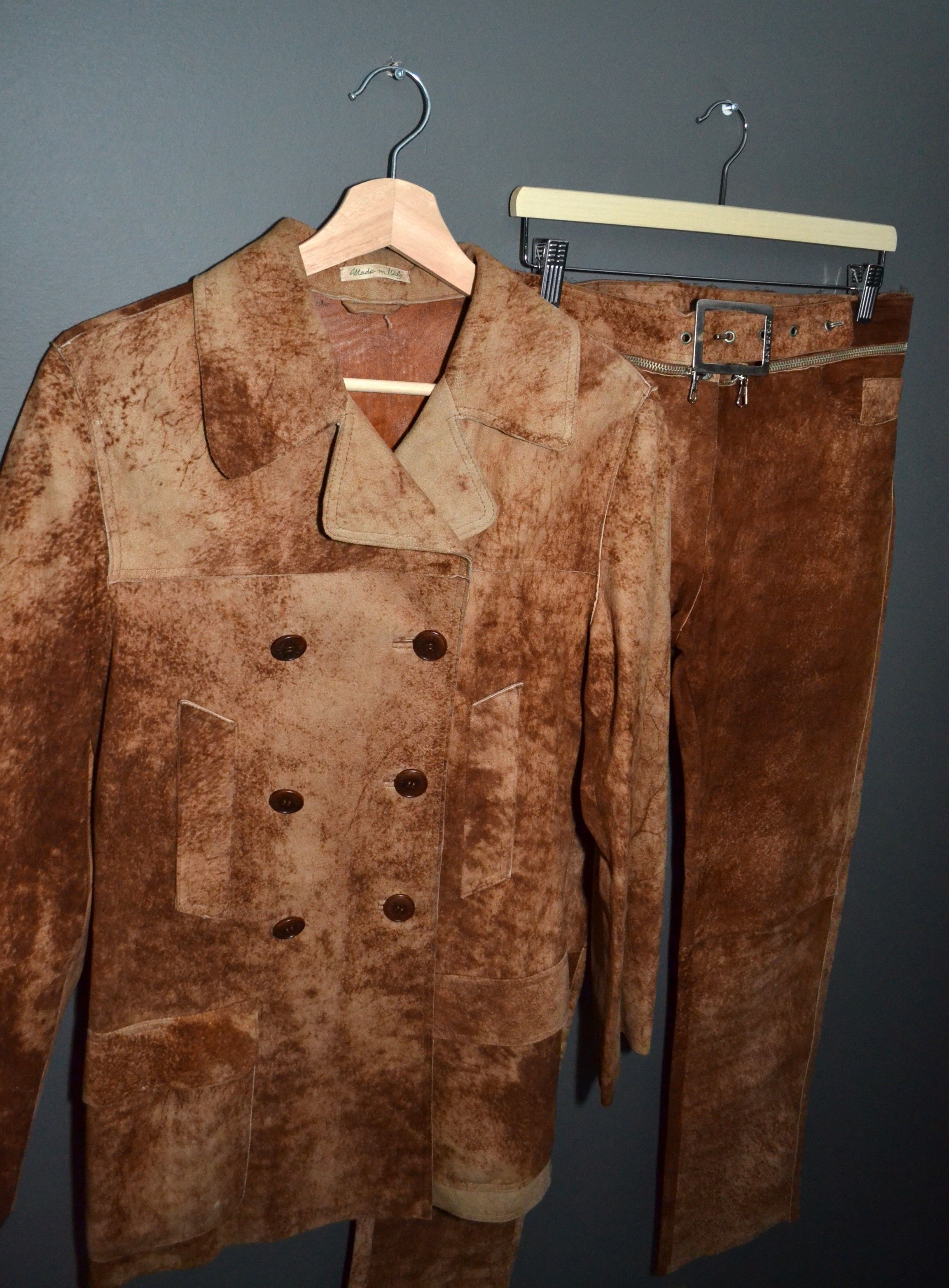 Jean Paul Gaultier Jean Paul Gaultier 1990s Leather Suit Jacket Pants 42 44 Size M / US 6-8 / IT 42-44 - 2 Thumbnail