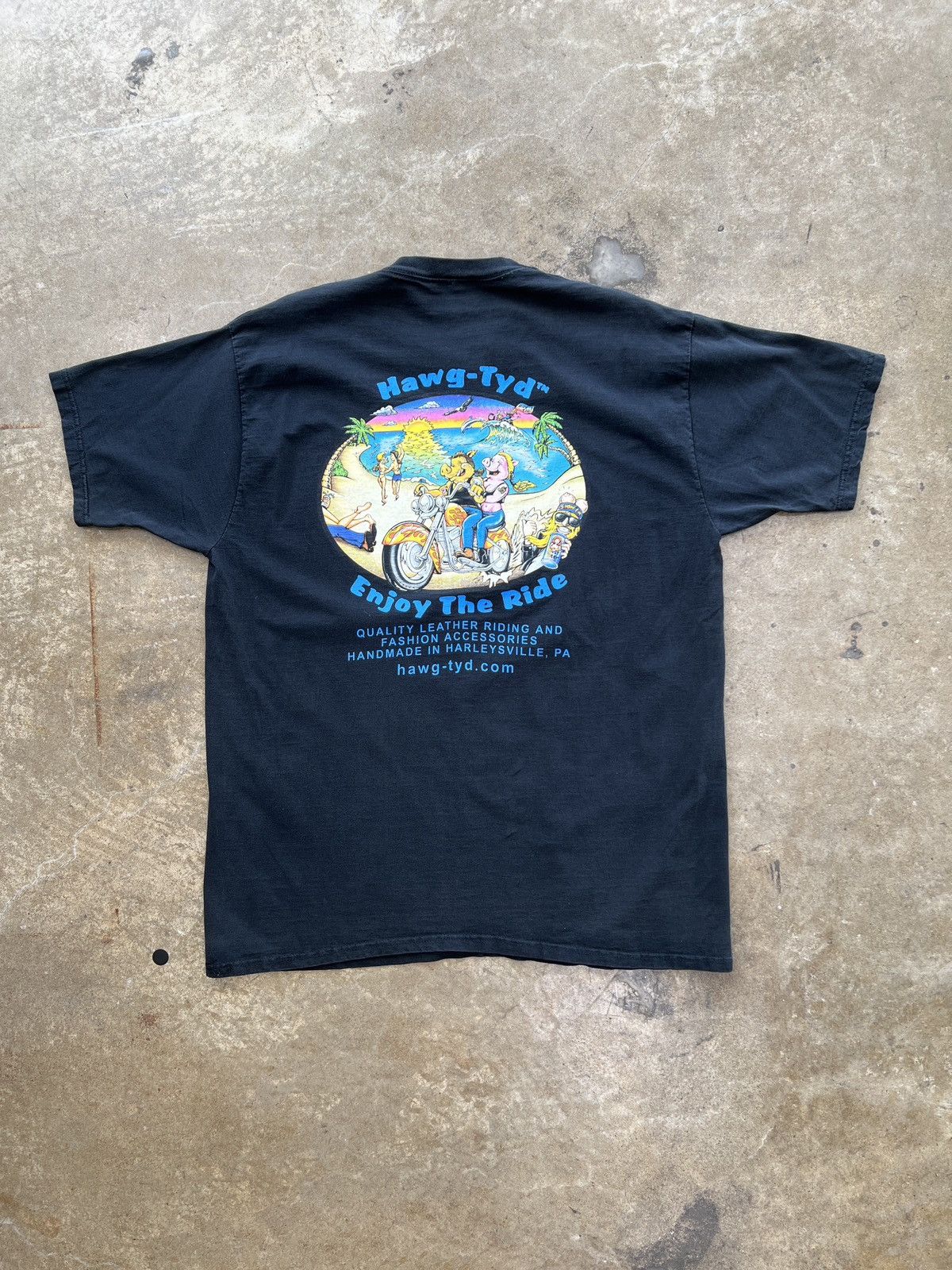 Harley Davidson Vintage 2000 Sturgis Enjoy the Ride Hawg Motorcycle Tee XL Size US XL / EU 56 / 4 - 2 Thumbnail