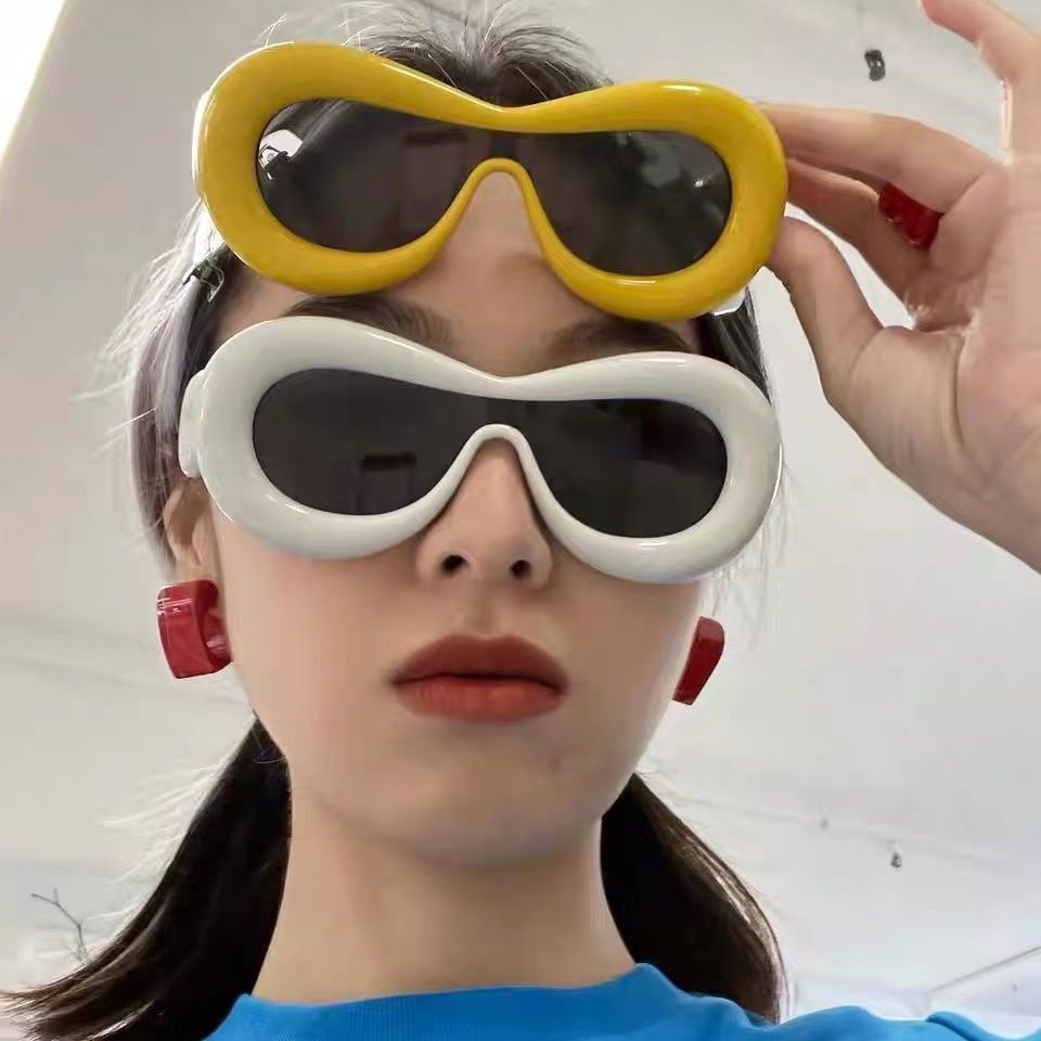 Electric Visual Punk Street ins style custom avant-garde sunglasses Size ONE SIZE - 2 Thumbnail