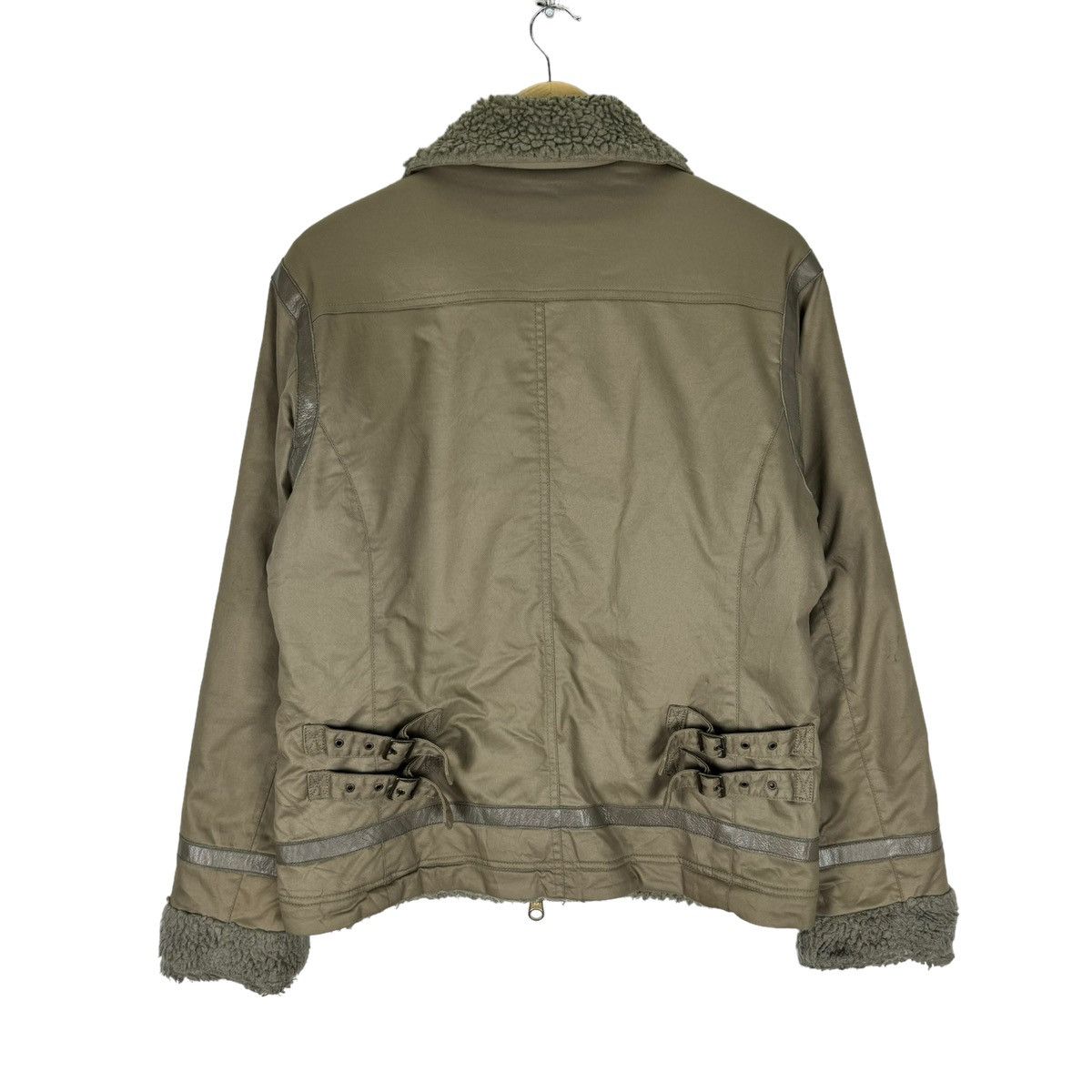 Japanese Brand × United Arrows × monkey time 🌟MONKEY TIME B3 SHERPA LEATHER PART ZIPPER JACKET Size L / US 10 / IT 46 - 8 Thumbnail