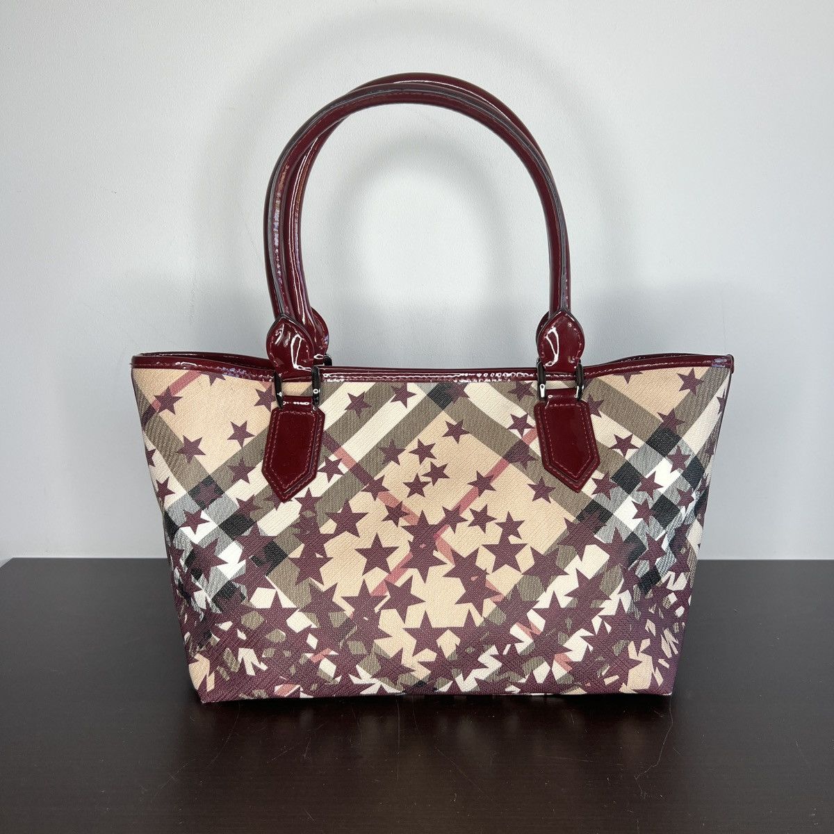 Burberry × Designer Burberry Nova Check Handle Shoulder Bag Nova Check Stars Size ONE SIZE - 4 Thumbnail