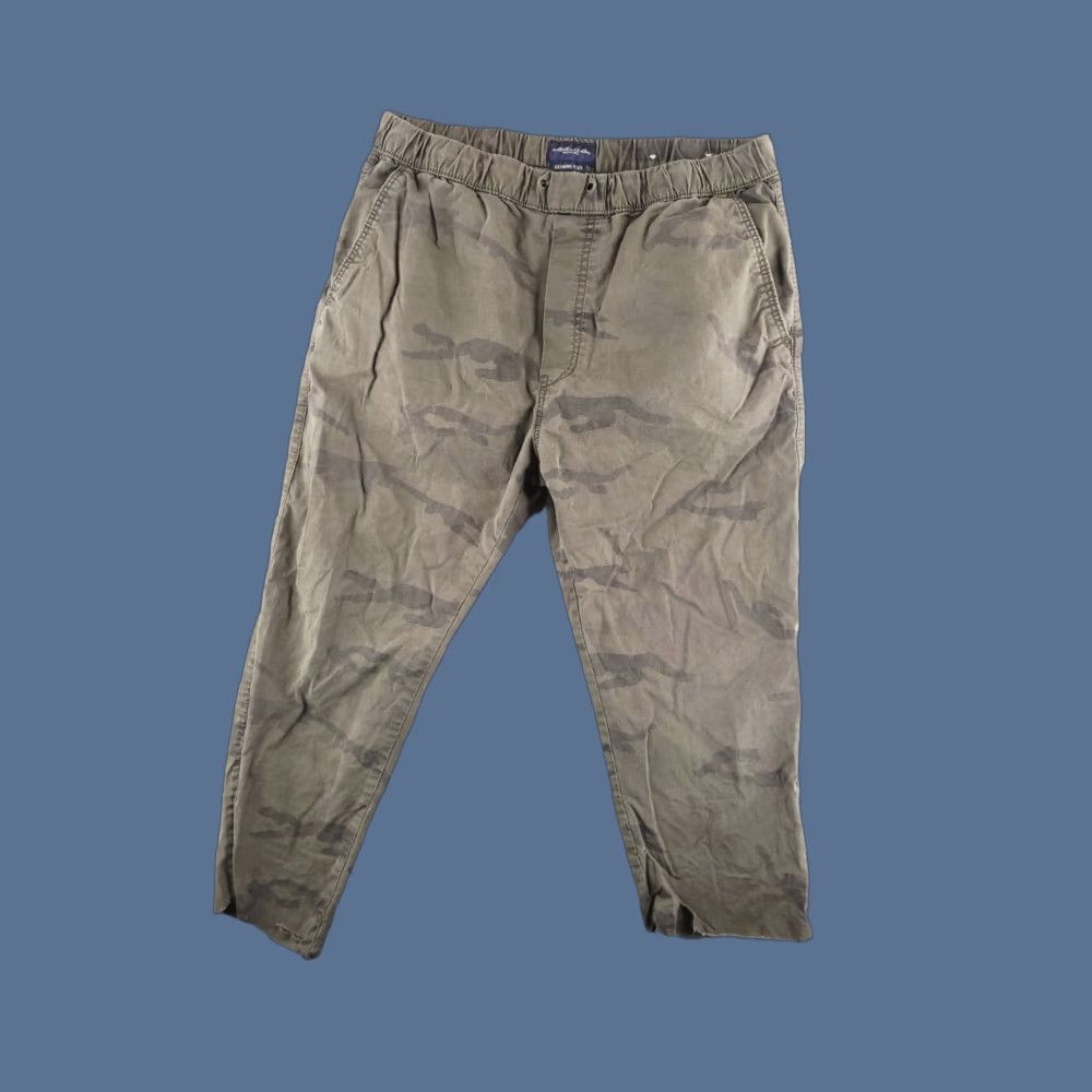 American Eagle Outfitters VINTAGE American Eagle Pants Mens Large Jogger Cropped Camouflage Green Slim Cut off Size US 38 / EU 54 - 1 Thumbnail