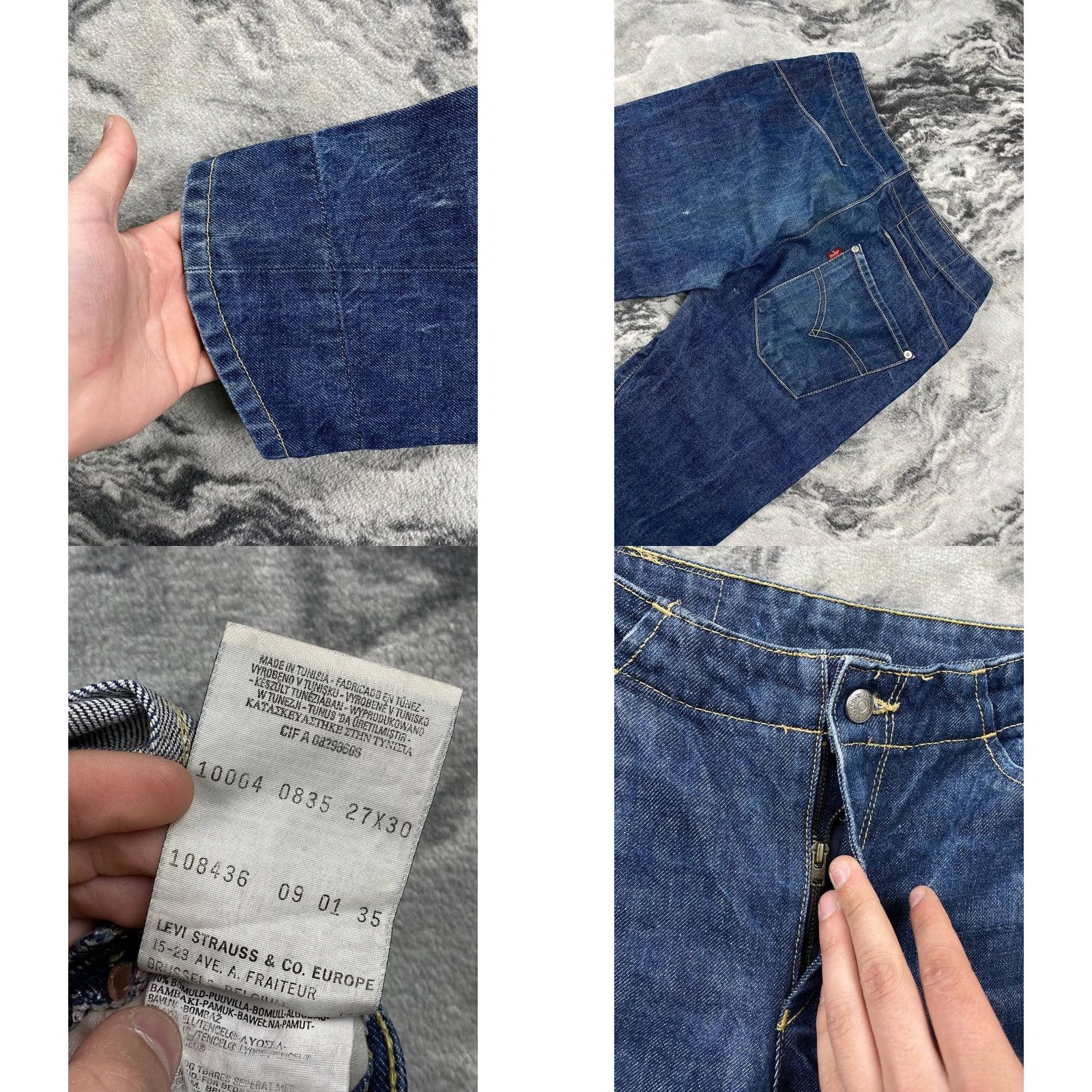 Levi's VINTAGE Levi’s Engineered Jeans Men 27x30 Blue Denim 5-Pocket Casual Straight XS? Size US 27 - 8 Thumbnail