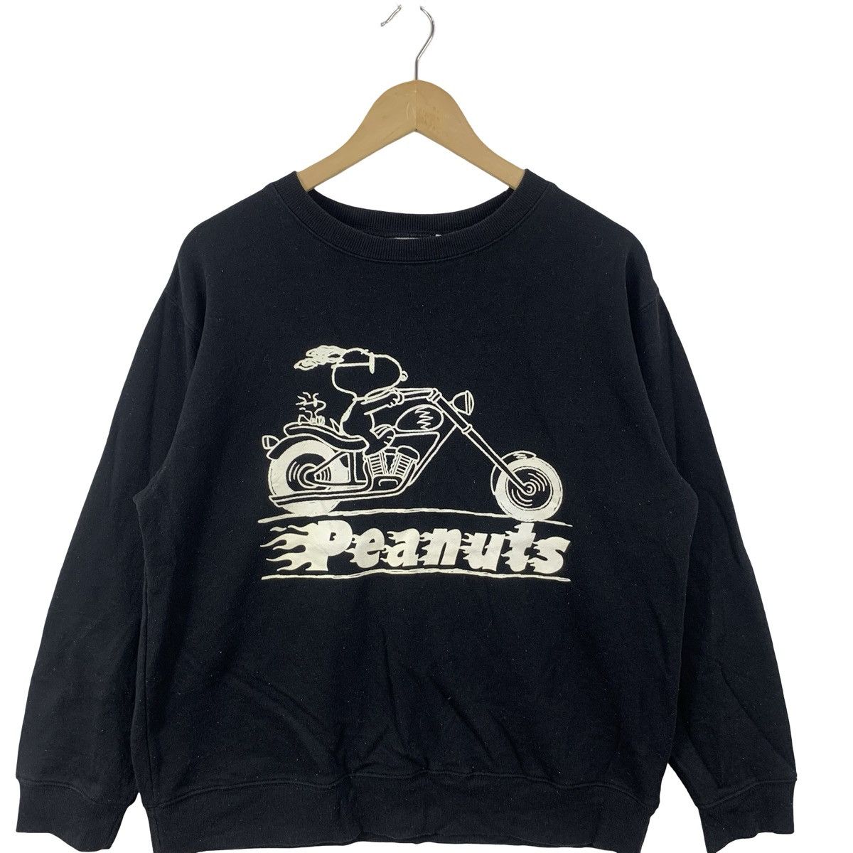 Peanuts Vintage Peanuts Snoopy Biker Motorcycle Graphic Sweatshirt Size US M / EU 48-50 / 2 - 6 Thumbnail