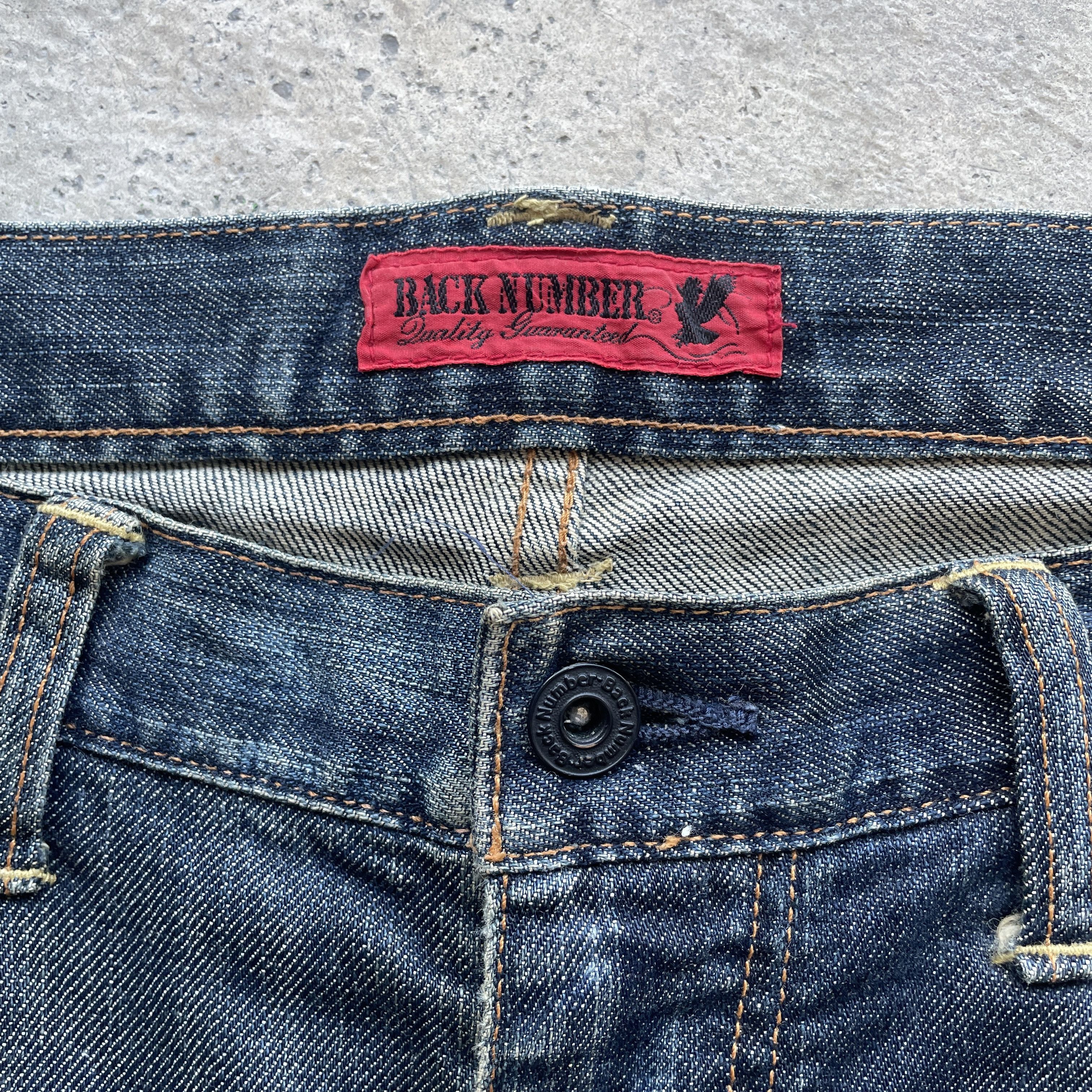 Japanese Brand VINTAGE BACK NUMBER RUSTY JEANS REDLINE FADED DENIM PANT W36 Size US 36 / EU 52 - 7 Thumbnail