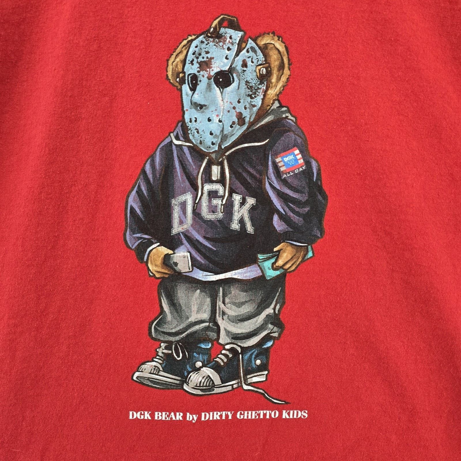 DGK DGK Dirty Ghetto Kids Jason Polo Bear Shirt Mens Medium Size US M / EU 48-50 / 2 - 4 Thumbnail