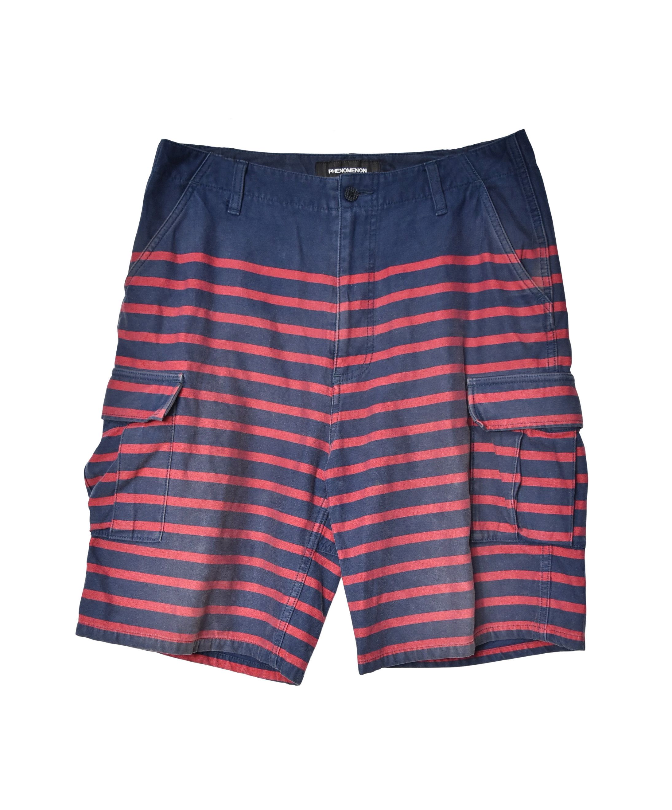 image of Phenomenon Stripe Cargo Shorts 27251 - 741 50 in Navy, Men's (Size 31)