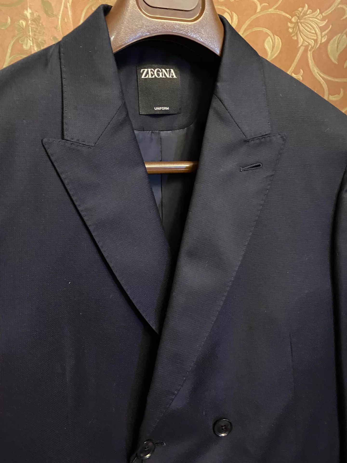 Ermenegildo Zegna ZEGNA New Logo DB 100% Wool Italian Blazer Size 50 Size 50R - 2 Thumbnail