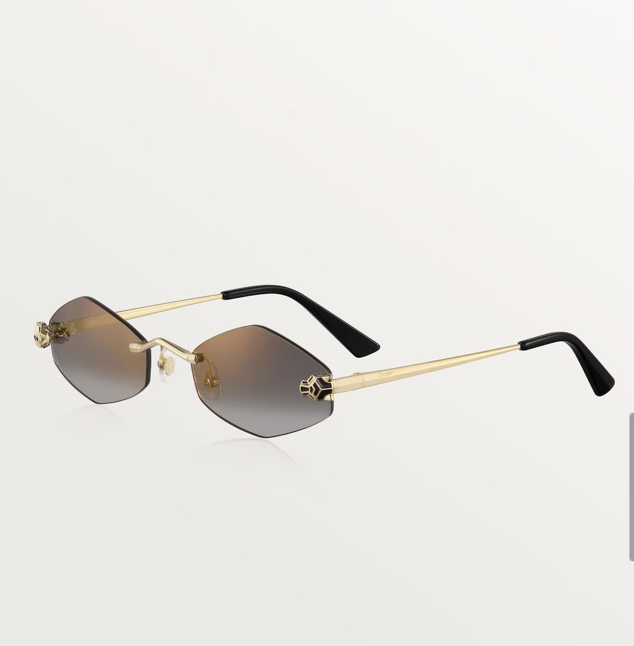 Cartier PANTHÈRE DE CARTIER SUNGLASSES with Gold Temples Size ONE SIZE - 4 Thumbnail