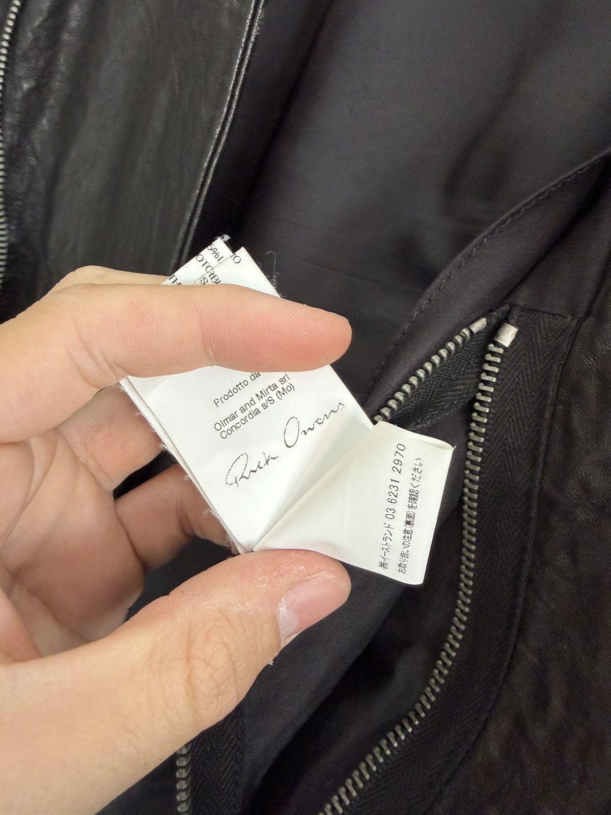 Rick Owens 2009 RICK OWENS ‘CRUST’ LEATHER JACKET Size US XS / EU 42 / 0 - 6 Thumbnail