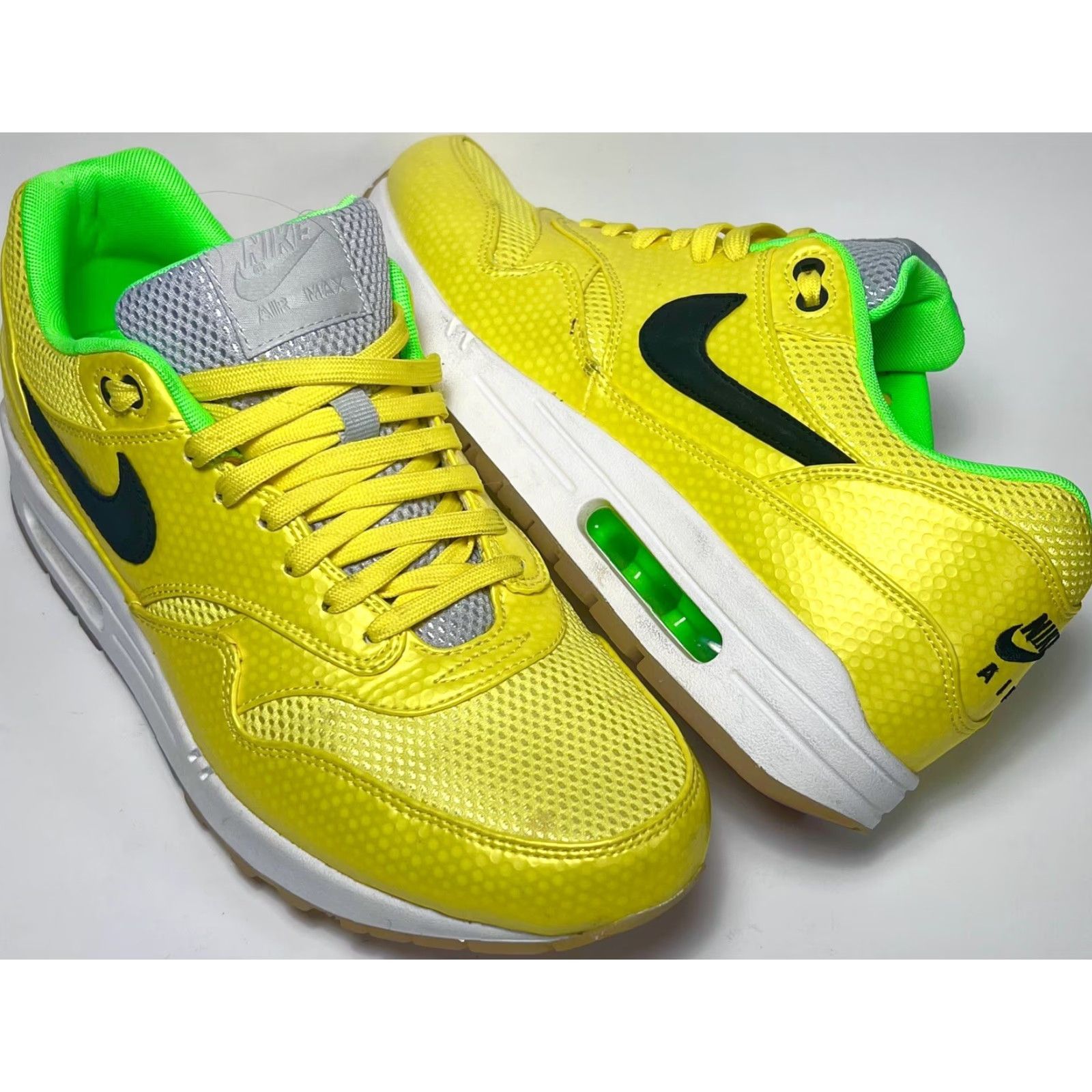 Nike Nike Air Max 1 FB Premium Qs Mercurial Pack VNDS Vibrant Yellow US 10 Nike Air Max 1 Mens Sneakers 2013 Yellow Extra Words Size ONE SIZE - 2 Thumbnail