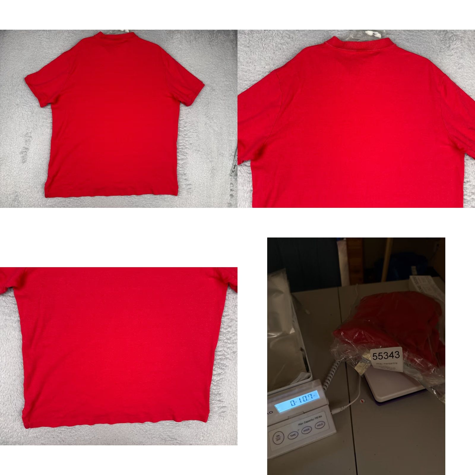 Tommy Hilfiger Tommy Hilfiger Polo Shirt Men XL Red Short Sleeve 100% Cotton Golfer Vintage: No Size US XL / EU 56 / 4 - 9 Thumbnail