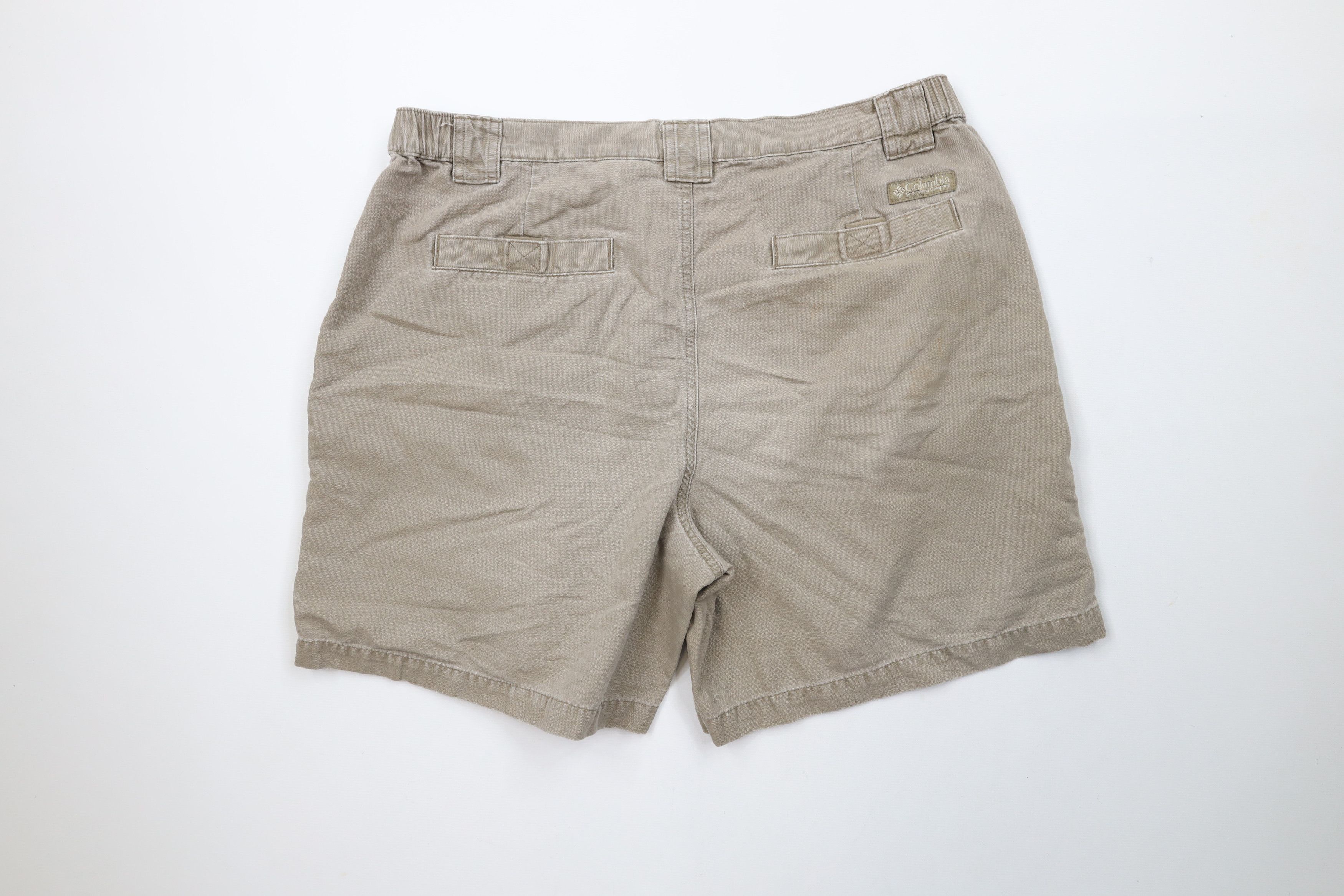 Columbia × Vintage Vintage Columbia Above Knee Cargo Shorts Beige Cotton Size US 36 / EU 52 - 9 Thumbnail