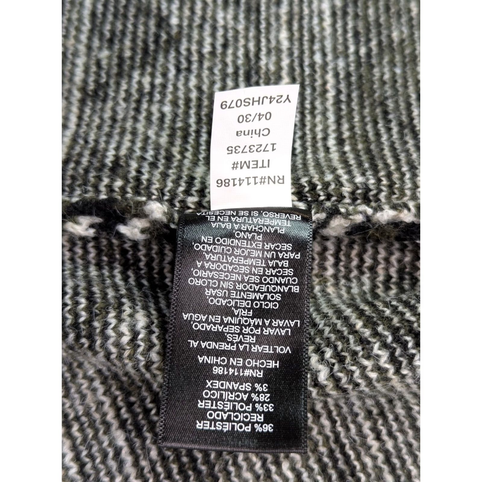 Frye Frye Cardigan Women L Aztec Open Front Green Jacquard Tribal Long Sleeve Polyester Blend Size L / US 10 / IT 46 - 7 Thumbnail
