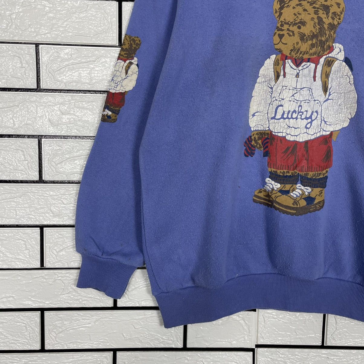 Japanese Brand Chip Chips Lucky Bear Crewneck Sweatshirt Size US M / EU 48-50 / 2 - 3 Thumbnail