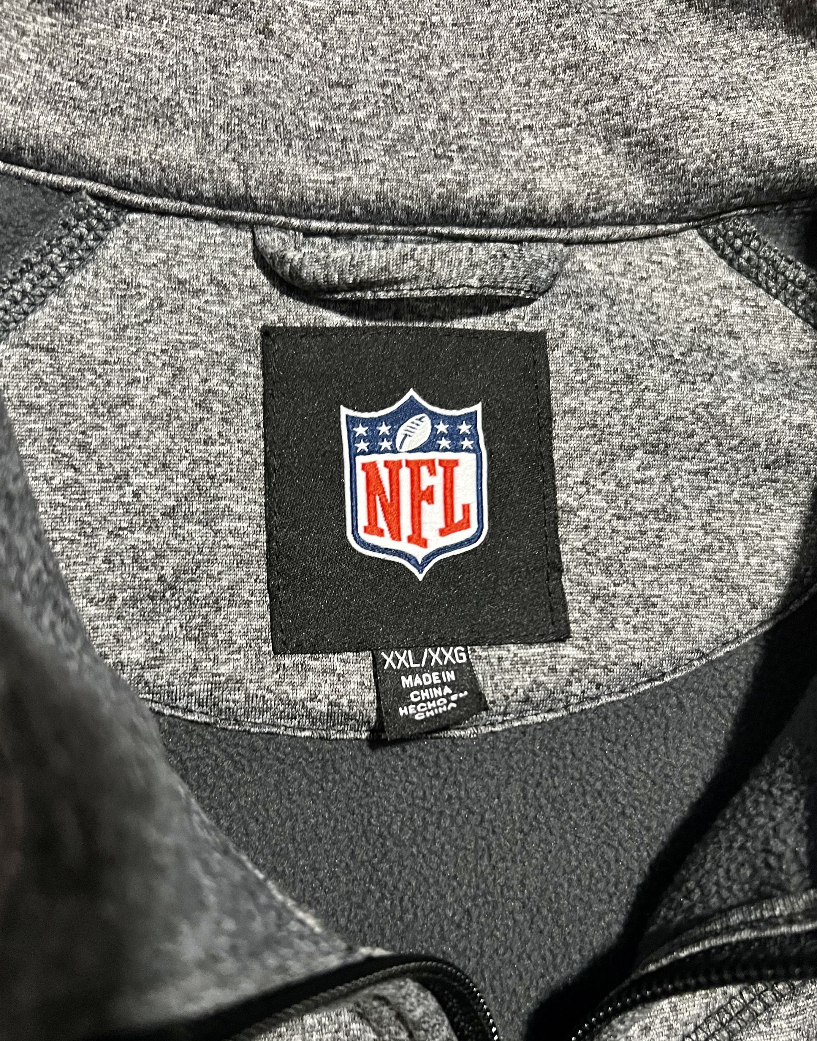 NFL Cleveland Browns NFL Embroidered Full Zip Gray Jacket Size US XXL / EU 58 / 5 - 3 Thumbnail