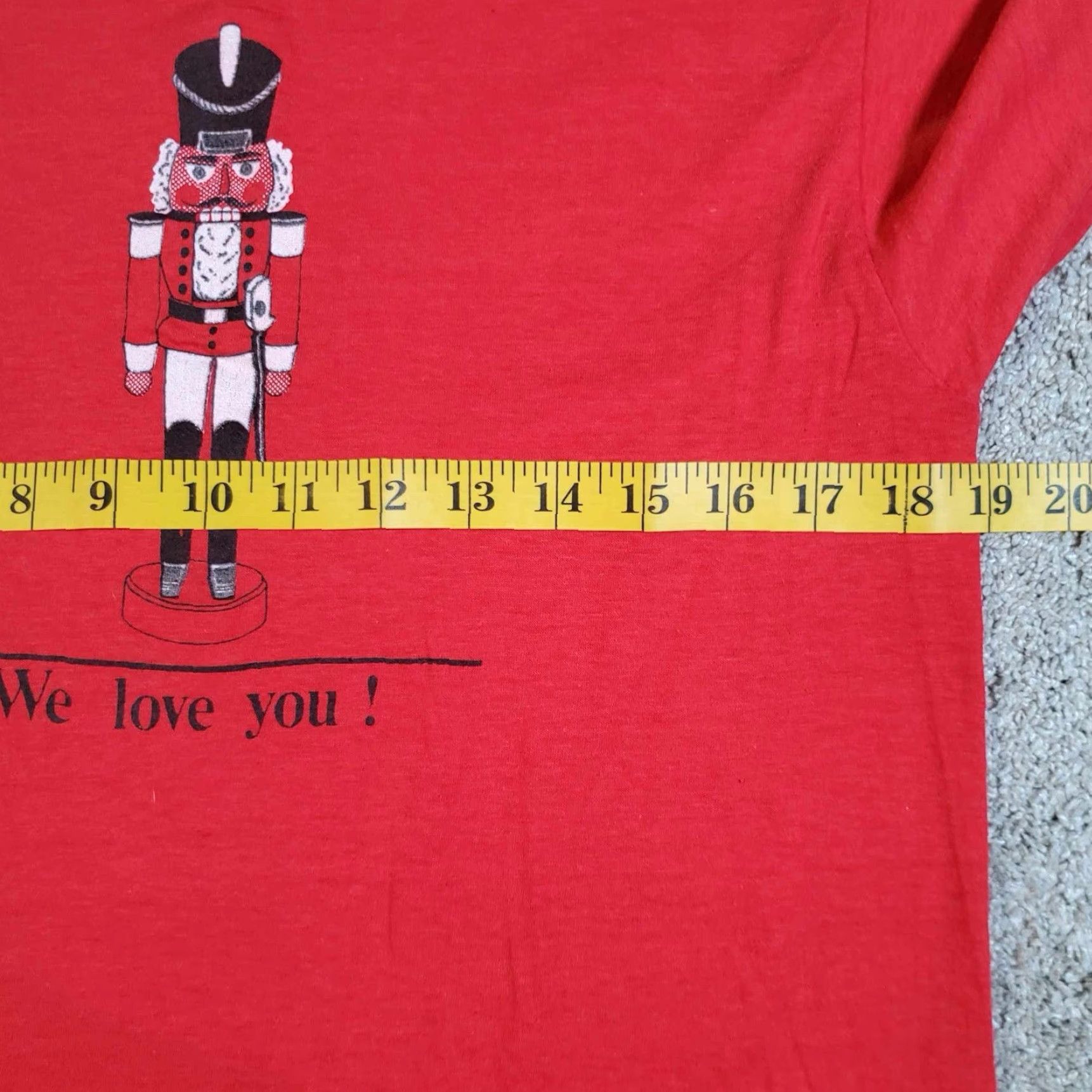 Hanes VINTAGE Augusta Ballet Nutcracker Tour T shirt Shirt L Red 1990s Hanes 100% Cotton Graphic Tee Mens Size US M / EU 48-50 / 2 - 4 Thumbnail