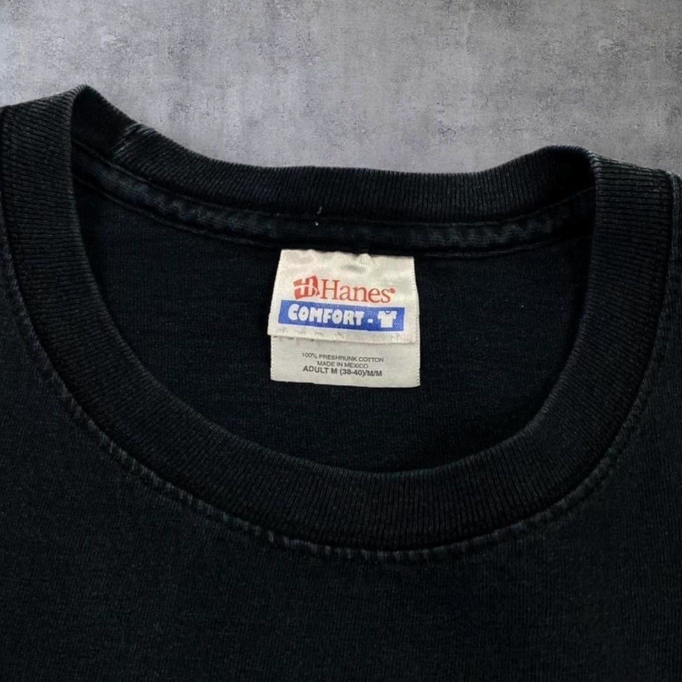 Hanes VINTAGE Hanes Graphitti DC Comics Green Lantern Superhero Logo Graphic T-Shirt Medium Black faded 80s 90s Mens Size US M / EU 48-50 / 2 - 4 Thumbnail