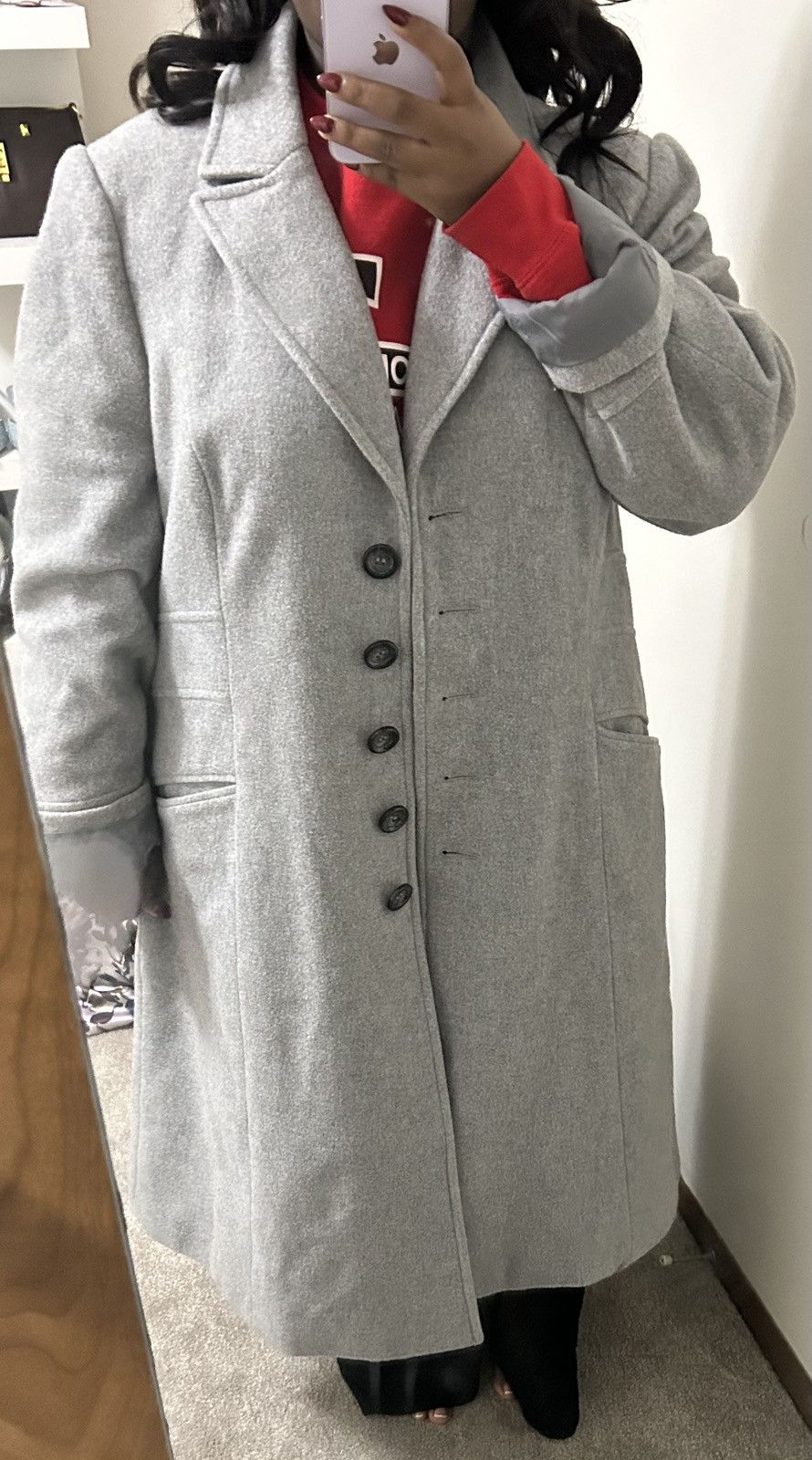 Vintage Size 20 gray trenchcoat! Fits like a XL! Size XXL / US 16-18 / IT 52-54 - 8 Thumbnail
