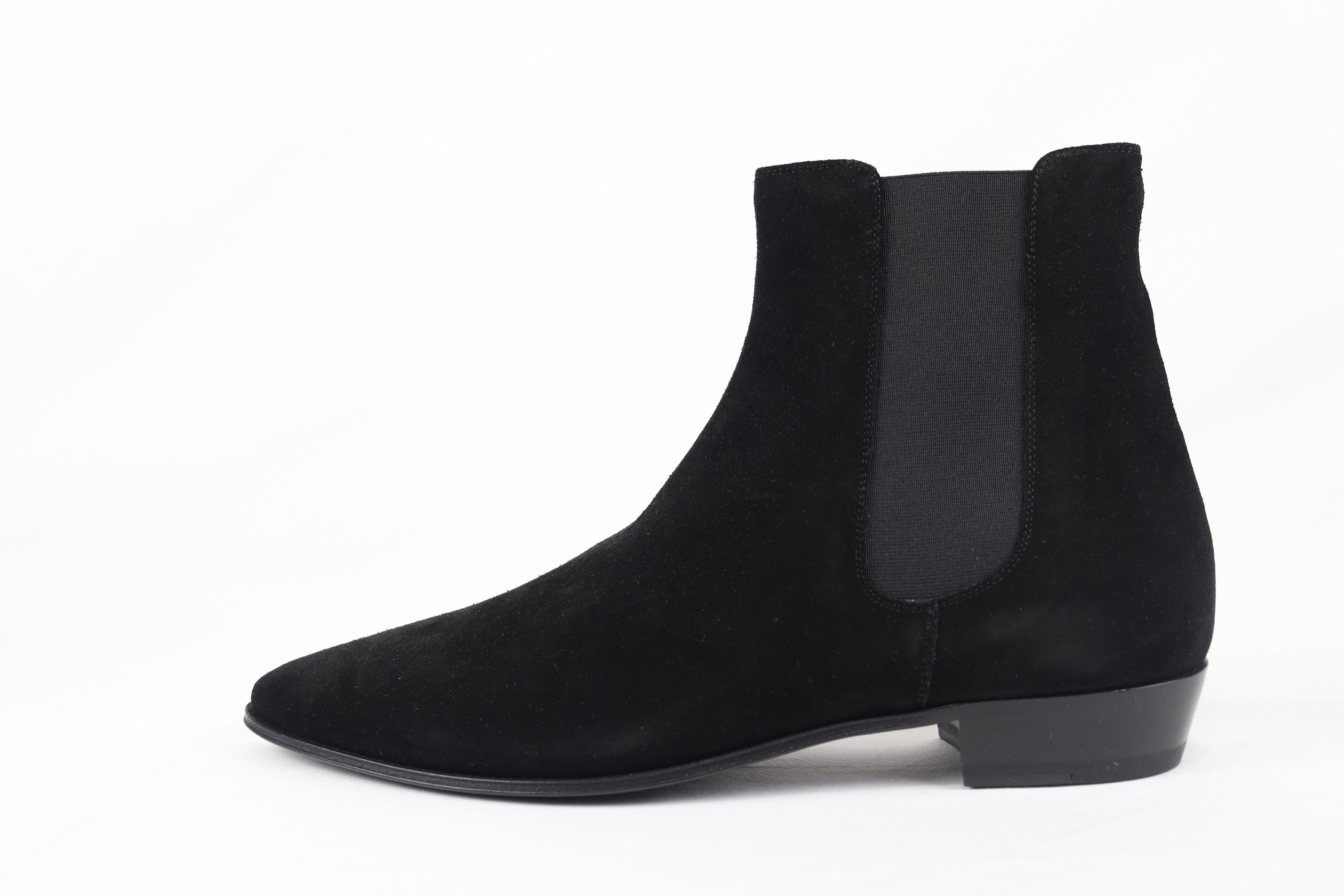 Celine o1rshd11223 Jacno 30 Suede Boots in Black Size US 10 / EU 43 - 2 Thumbnail