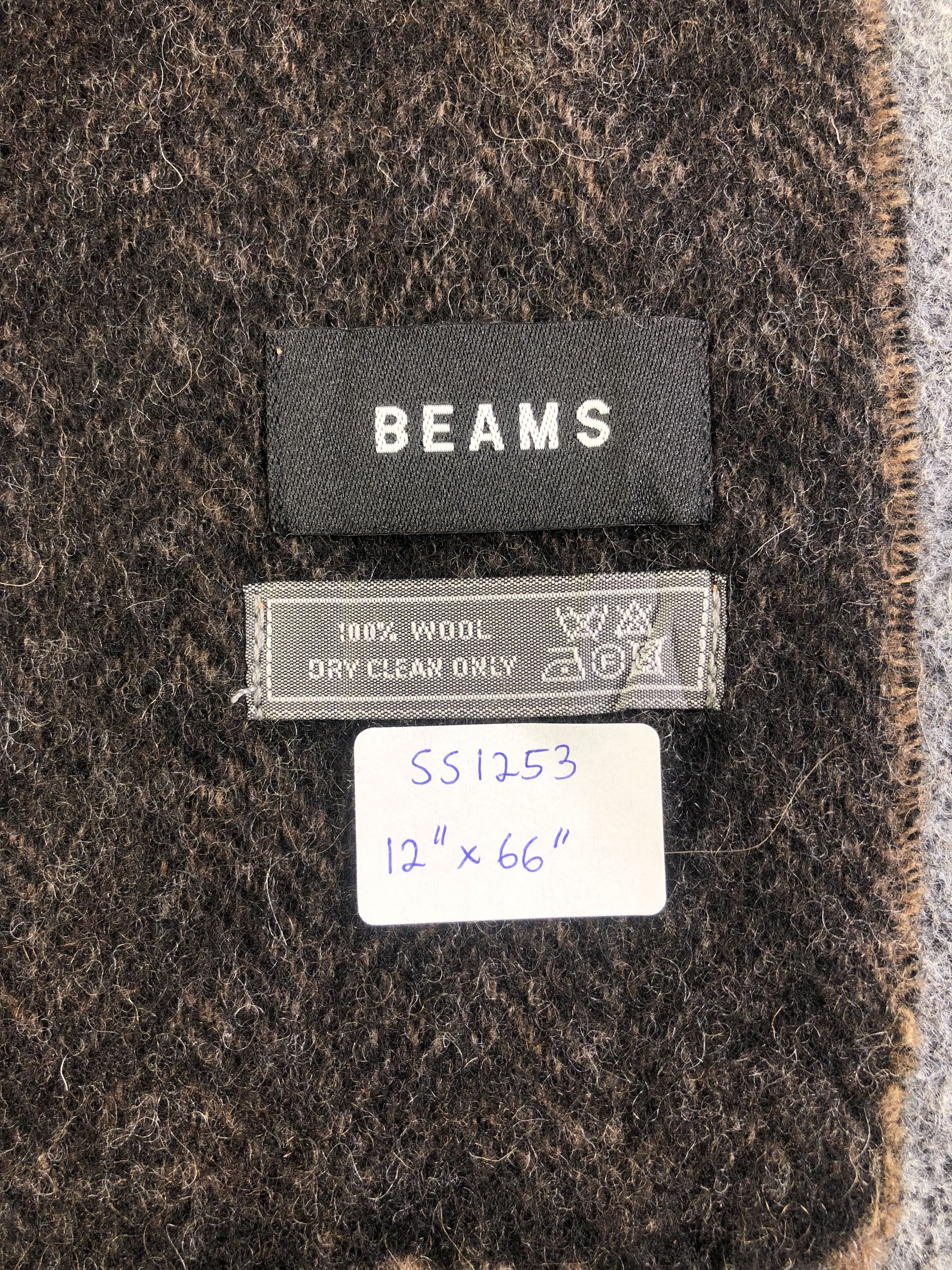 Beams Plus Beams Lambswool Scarf / Muffler / Neckwear SS1253 Size ONE SIZE - 4 Thumbnail