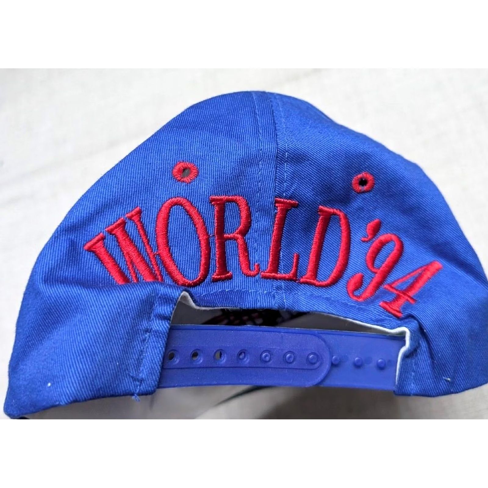 Vintage VINTAGE 1994 WORLD CUP IN LINE Hat Men Adjustable Blue Cotton Soccer USA 1990s snapback Size ONE SIZE - 4 Thumbnail